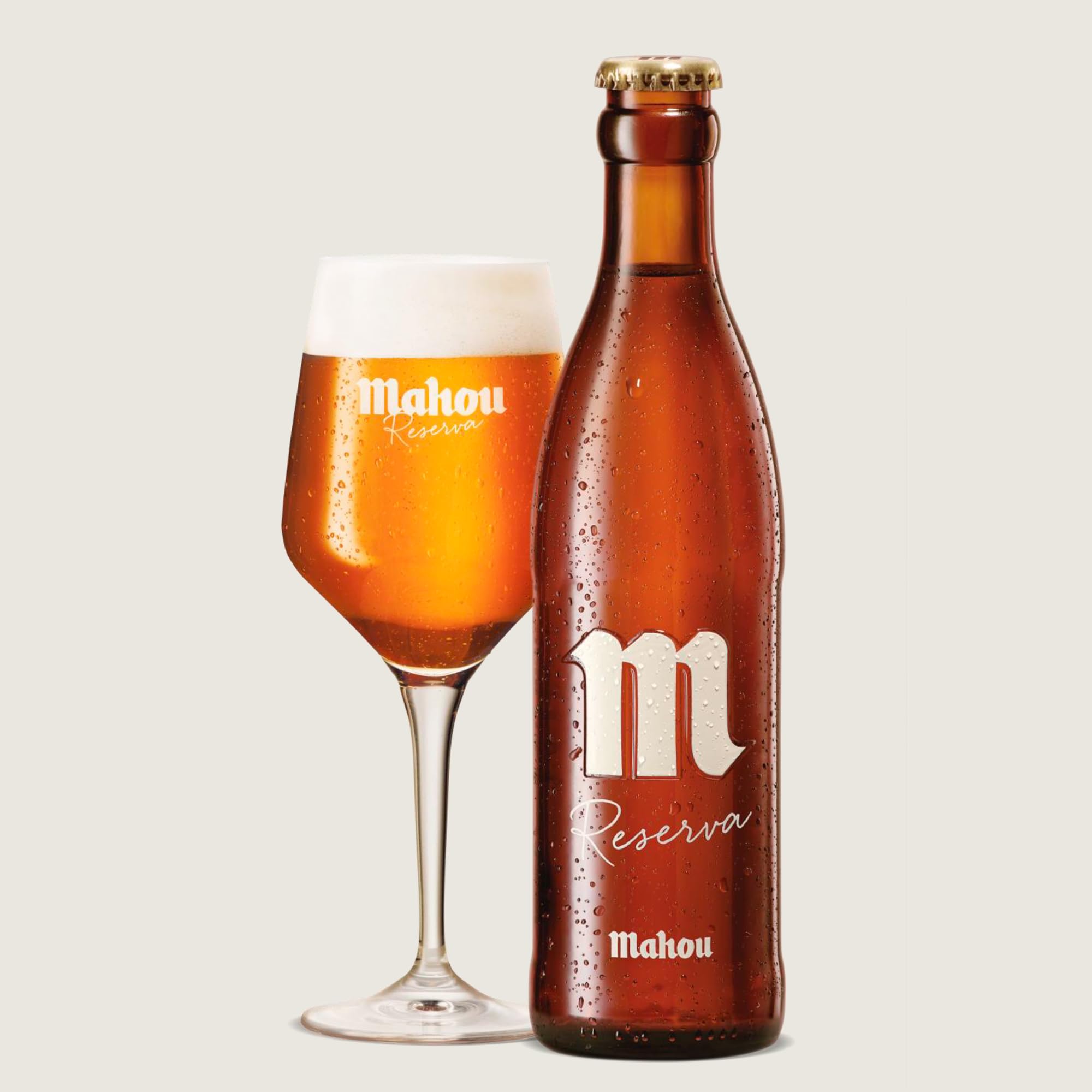 Mahou Reserva Cerveza, Pack 24 Botellas 33 cl - 6,3% Vol con Cuerpo y un Toque Intenso