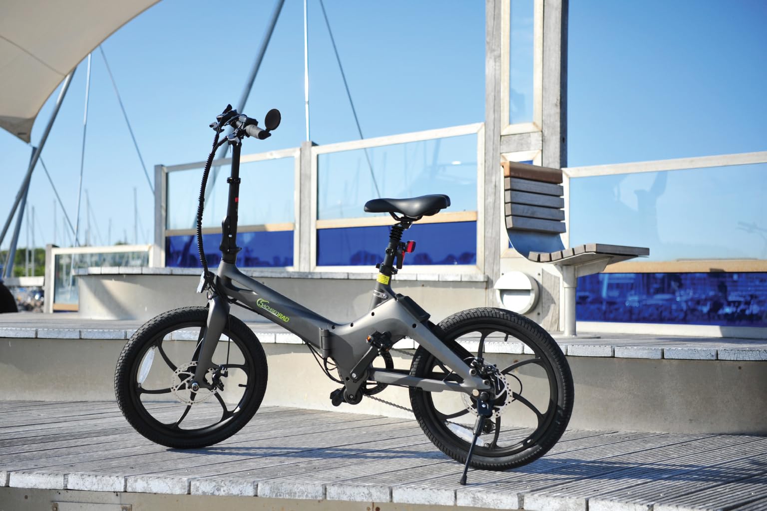 E-Folding Race Bike F11 Pro MagPuma - 20 Zoll Klapprad mit Transporttasche, IF Design Award ausgezeichnet. ultraleichter Magnesiumrahmen nur 19 kg, inkl. Rückspiegel, StVZO-Zulassung