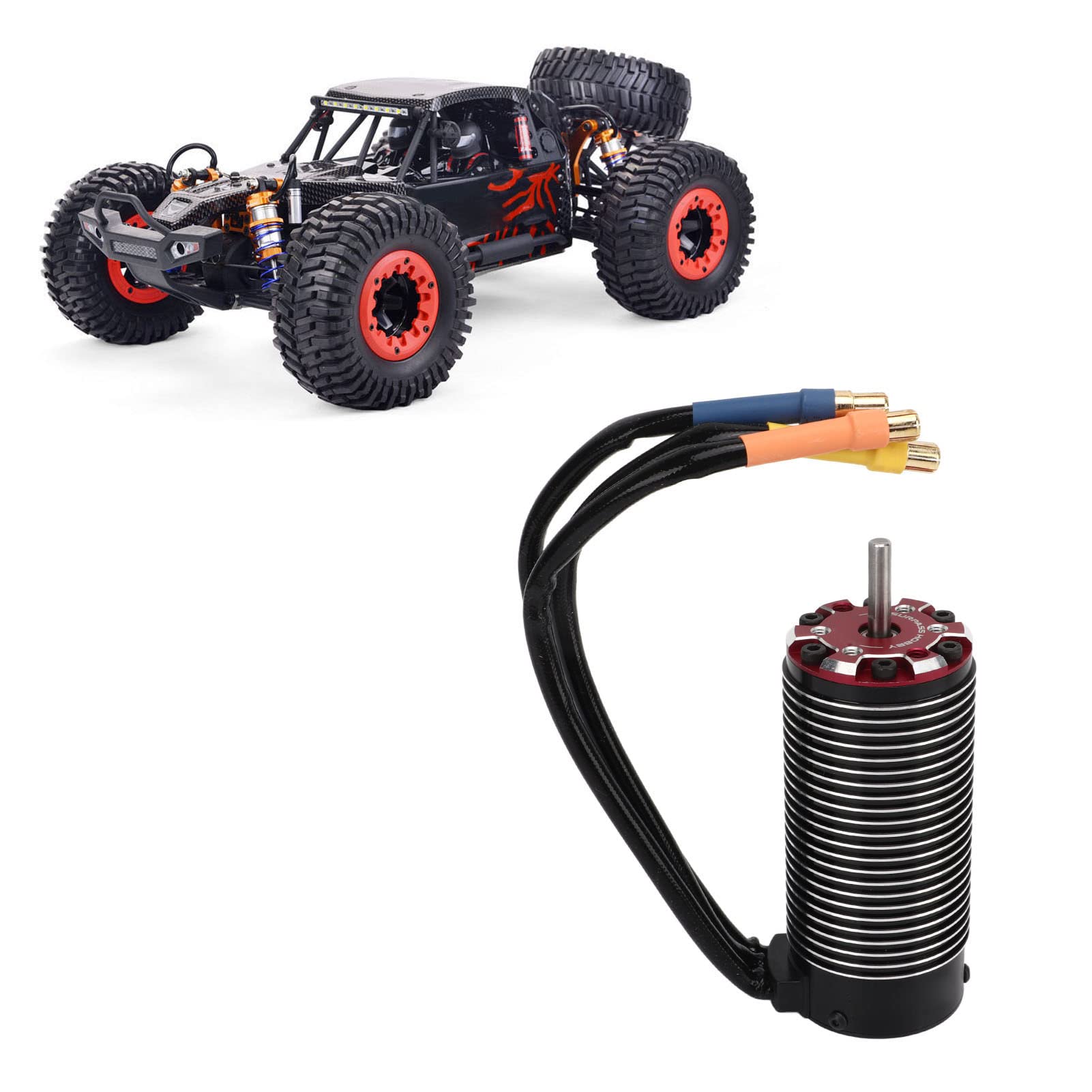 Silnik Bezszczotkowy RC, Silnik Bezszczotkowy 1450KV 4092 do Części Zamiennej do Samochodu MX07 1/7 RC