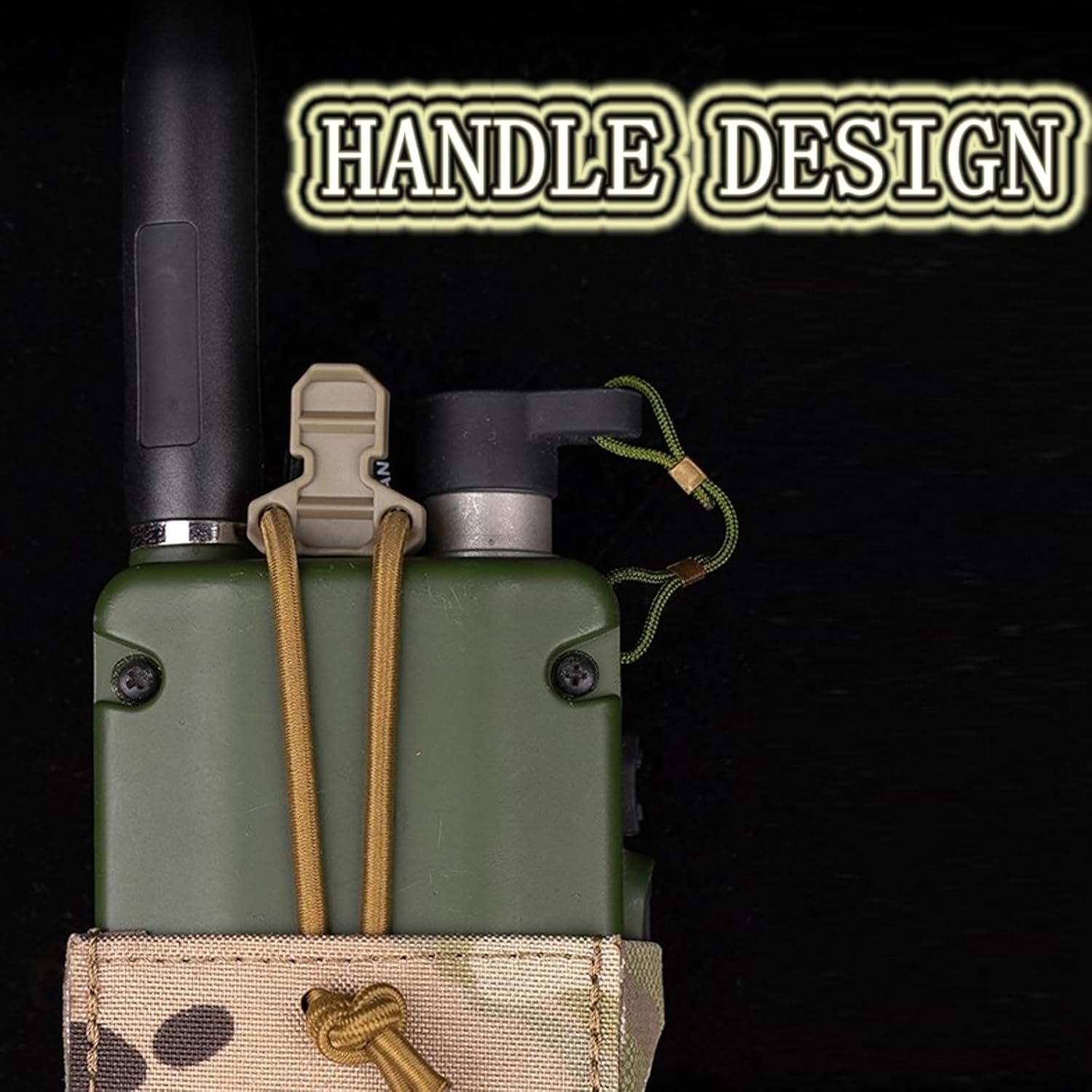 Versatile Mag Holder Radio Pouch with Hook and Loop Cummerbund Side Magazine Holster for Tactical Chest Rig Vest