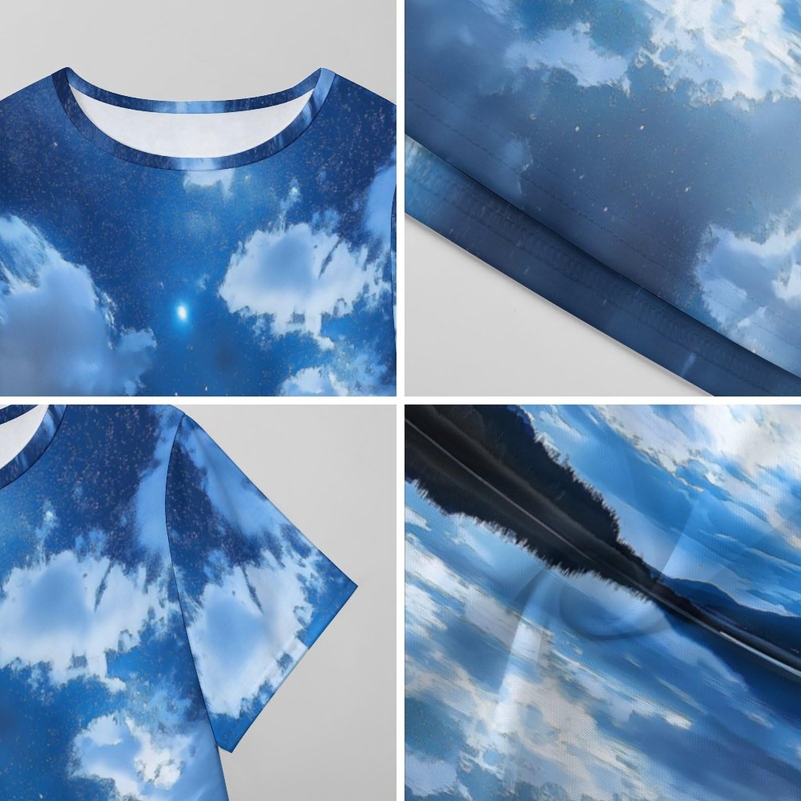 Camisones De Mujer - Lago del Cielo Camisón De Manga Corta para Estar En Casa Tallas S-3Xl Holgado Largo Suave para El Verano.