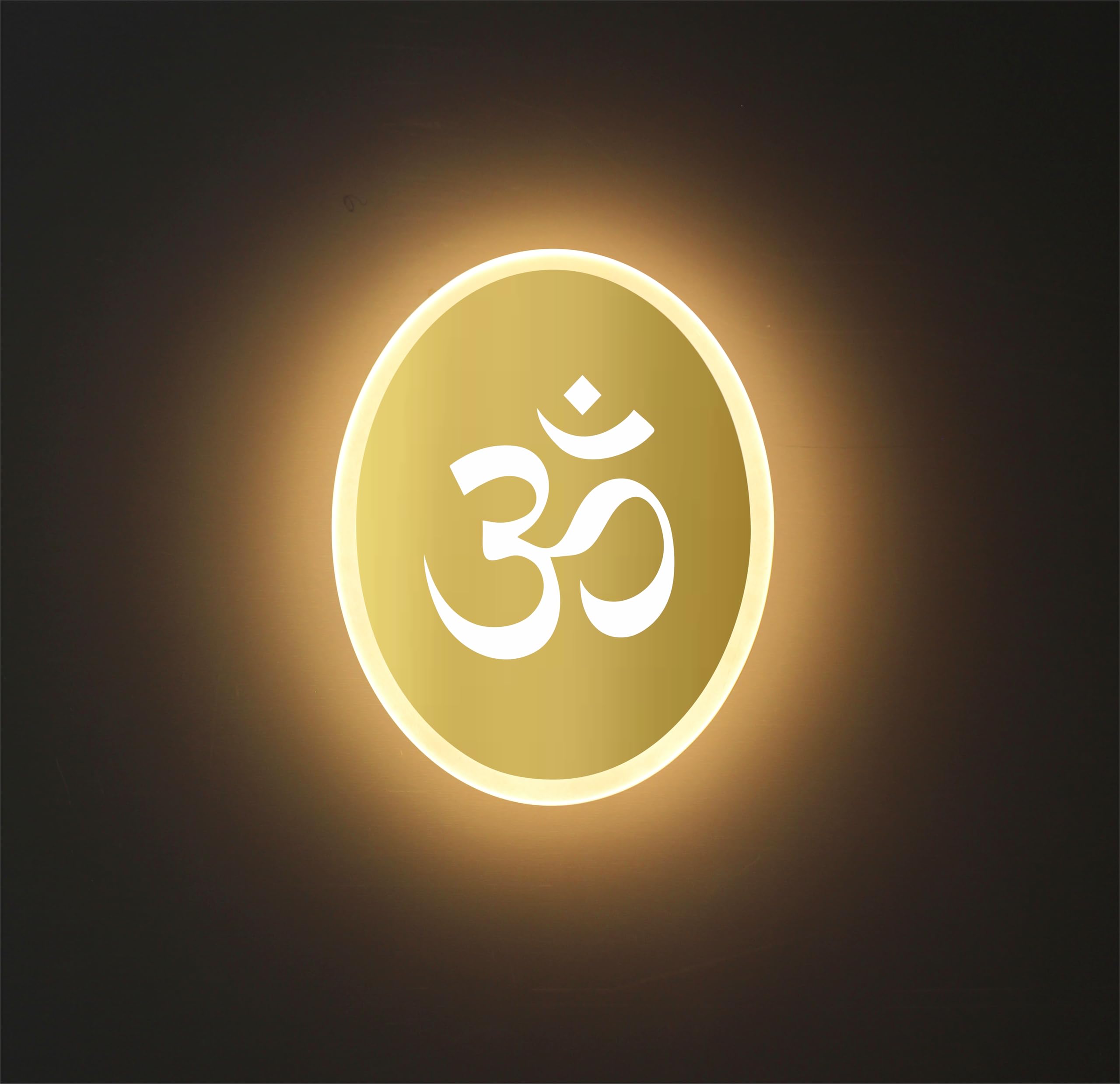 Lamp master OM LED Wall Lamp for Temple, Living Room, Warm White (Gold, Pack of 1) (B0DGLHNNSV) Amazon Price History, Amazon Price Tracker