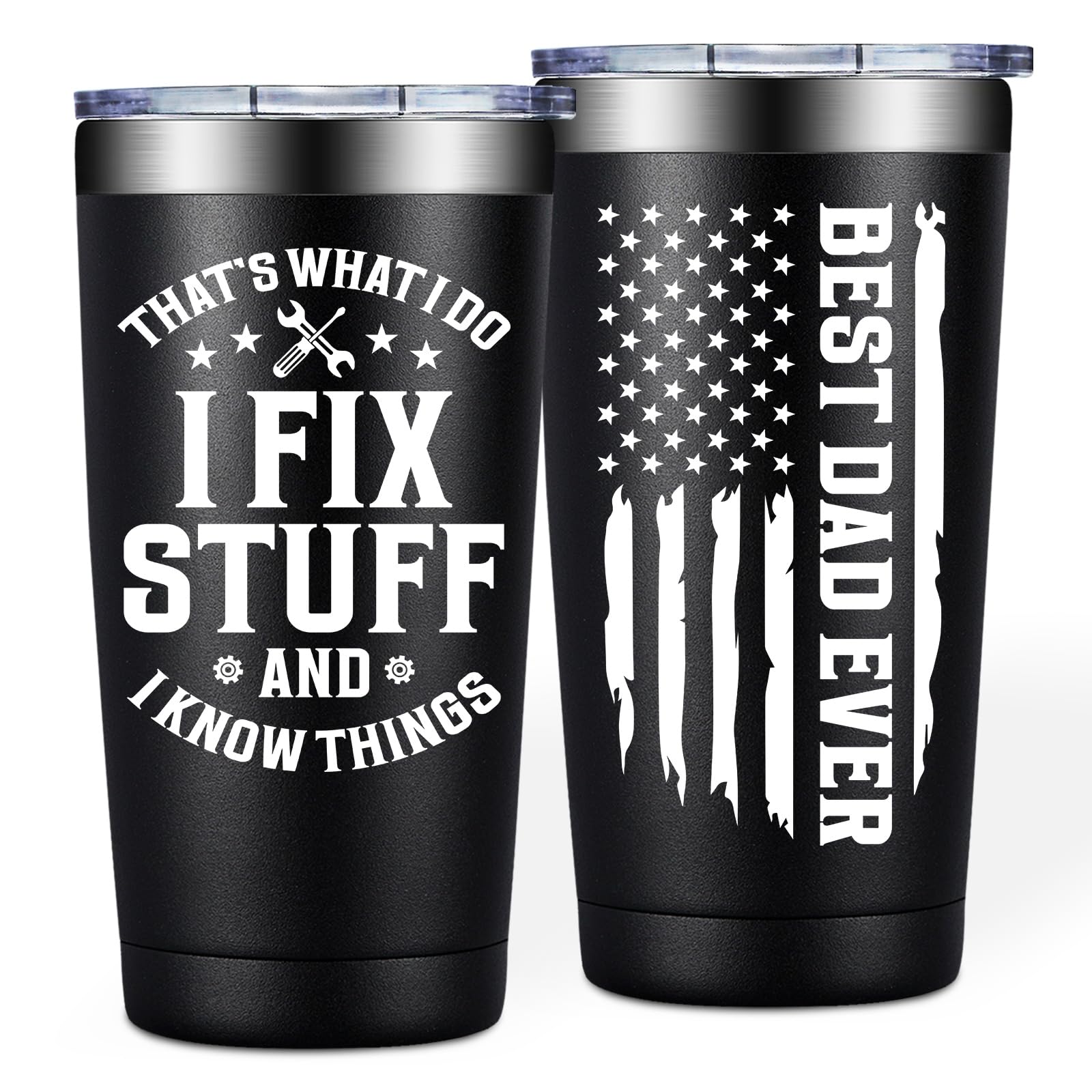 BIRGILT Gift for Dad - Christmas Birthday Fathers Day Gift Ideas for Dad from Daughter,Son - 20oz Tumbler Cup