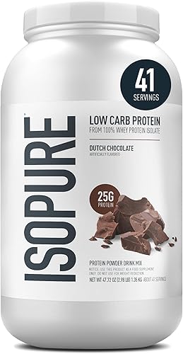 Miniatura 9 de Isopure bajo en carbohidratos proteínas en polvo para diestas Keto 1062185 Blanco 1