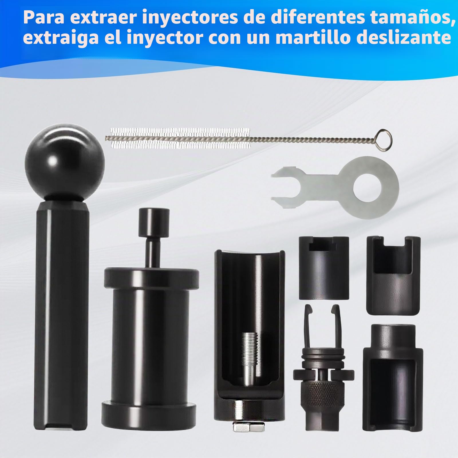 Kit de limpieza de inyector compatible con VW Audi 1,4 1,6 1,8 2,0 2,7 V6 3,0 3,2 3,6 4,2 V8 FSI TSI TFSI