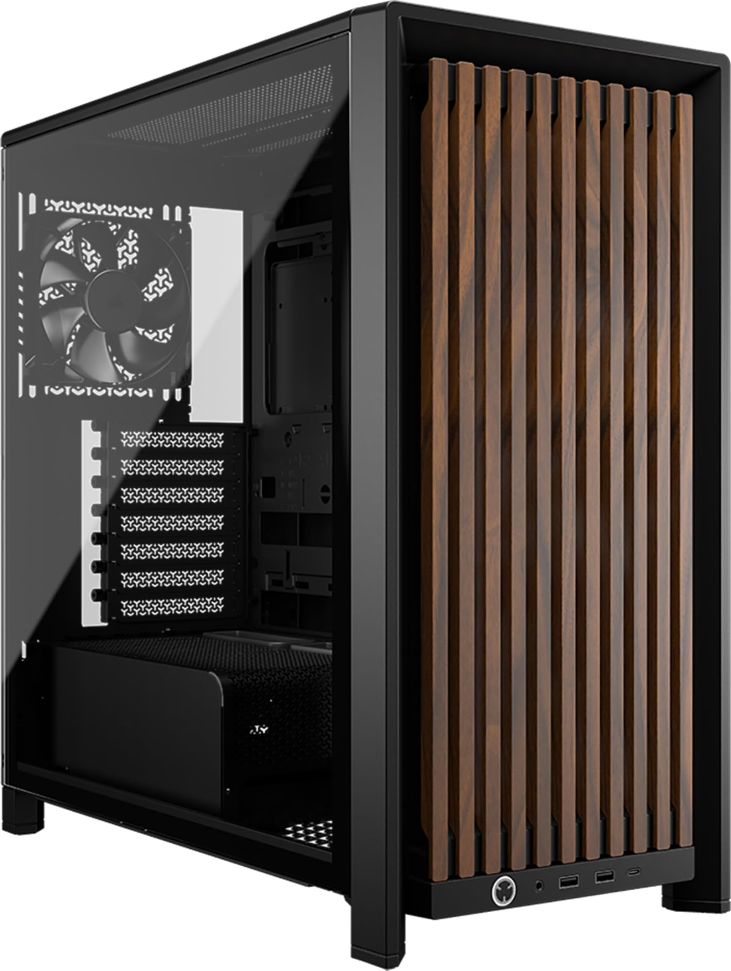 Corsair FRAME 4000D PC-Gehäuse Wood RS Black Walnut