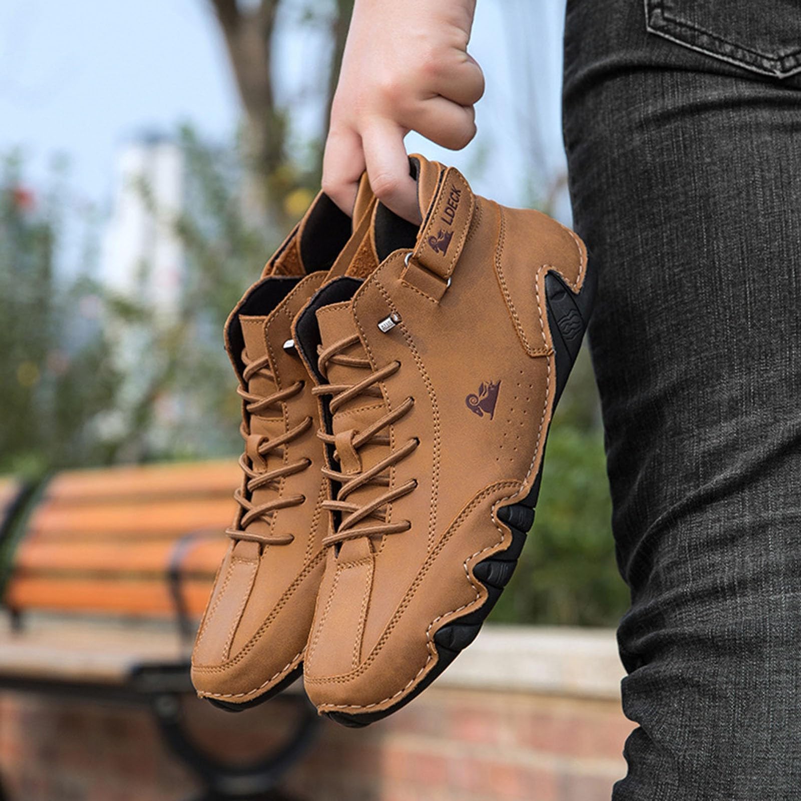 Générique Urbano Deck Chaussure Homme : Bottes de Mode Hautes Printemps-Été, Anti-Dérapantes et Respirantes