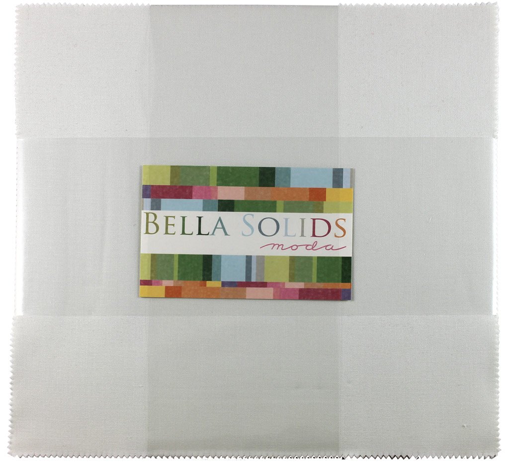 Moda Fabric Junior Layer Cake Bella Solid Porcelain