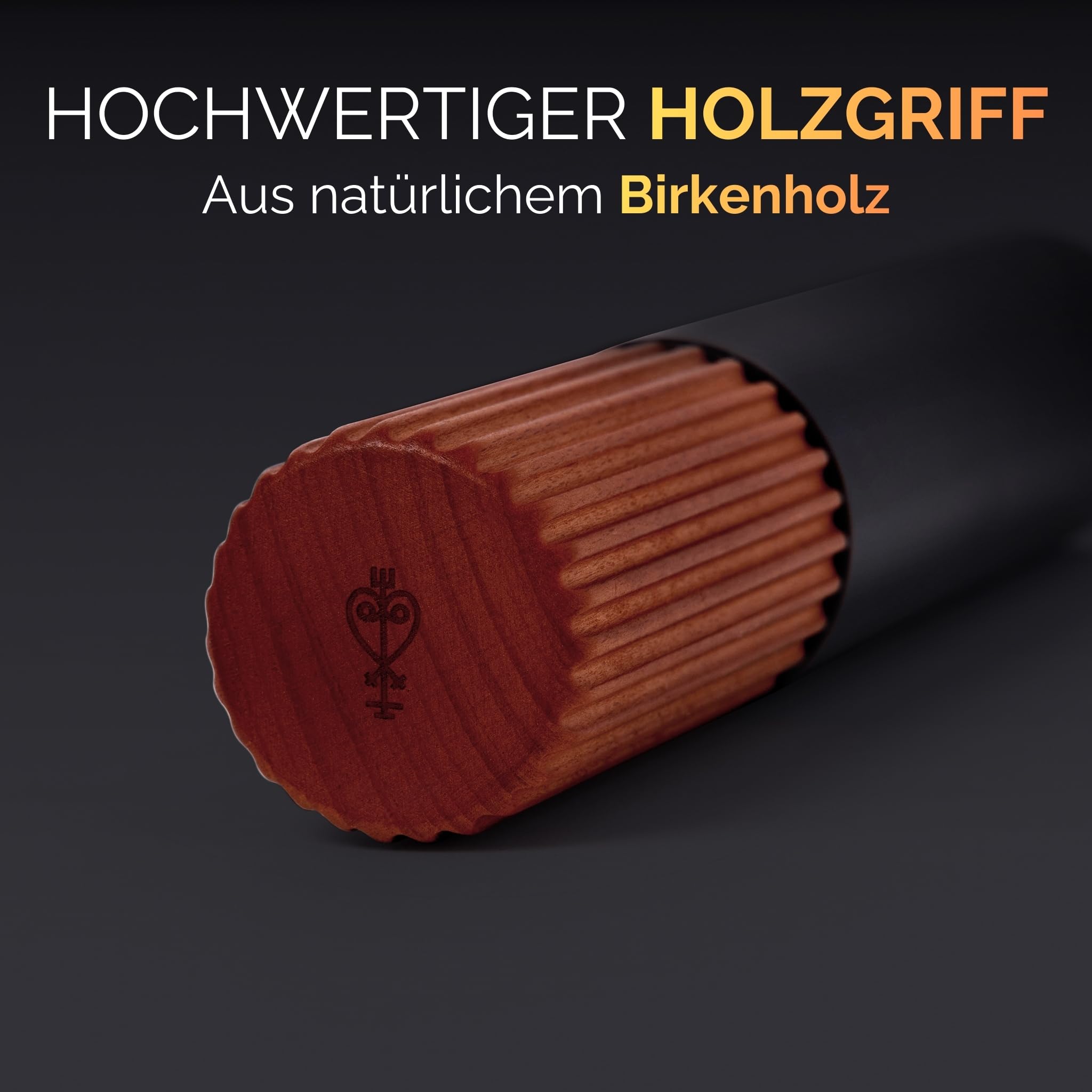 NYORD Gewürzmühle – Schwarze Salz und Pfeffermühle, Manuelle Mühle mit Edelstahl Mahlwerk, Groß mit hohem Fassungsvermögen, Stufenloses Einstellen des Mahlgrades, Holzgriff aus Birkenholz