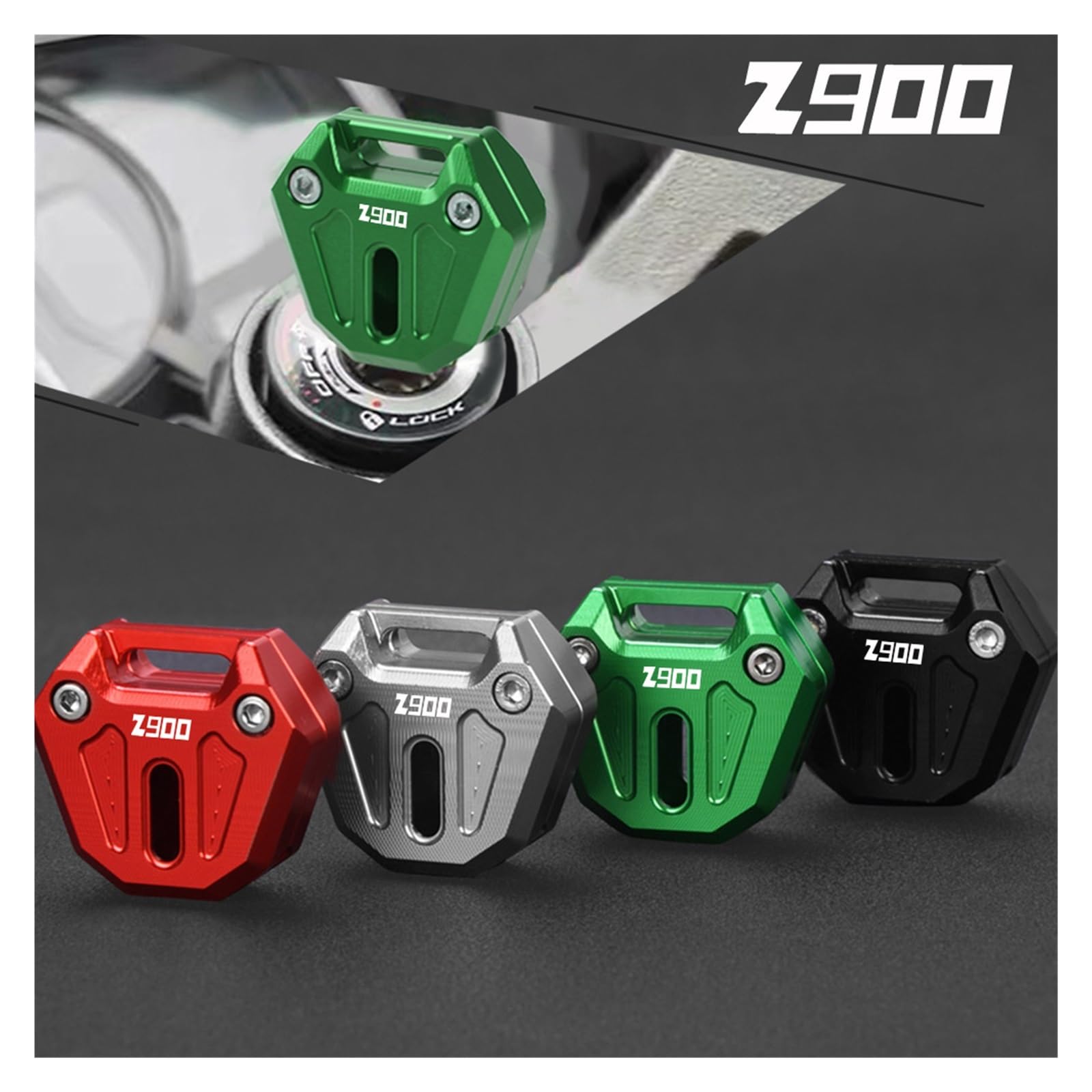 Motorrad Schlüssel Hülle - Aluminium Schutzhülle Für Kawasaki Z900