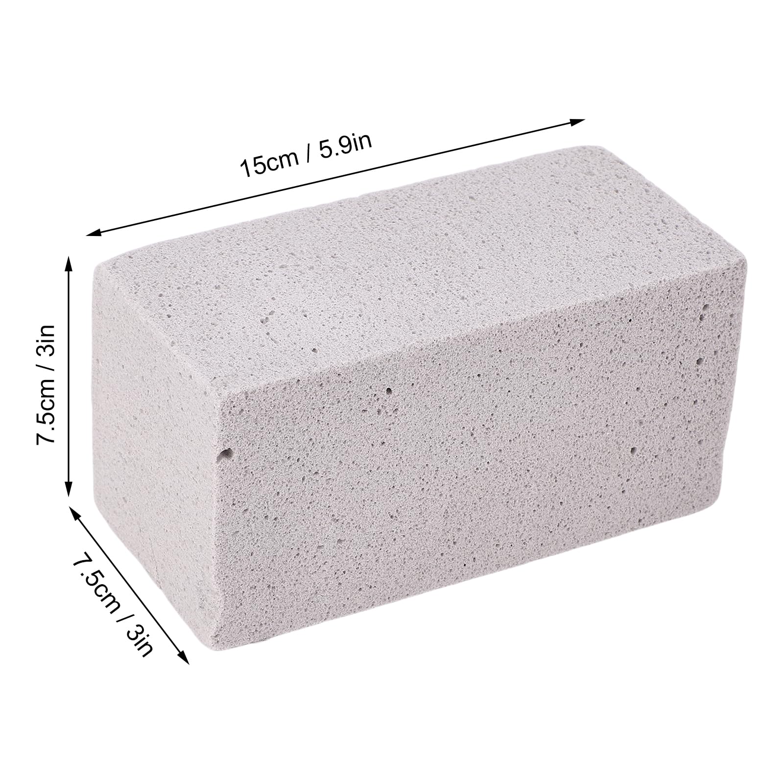 Zerodis 6 Piedras Pómez para Piscina, Bloques de Limpieza de PVC para Eliminar Depósitos de Calcio y Cal en Agua Dura, de Larga Duración, para Fregaderos de Cocina, Inodoros, Bañeras y (L)