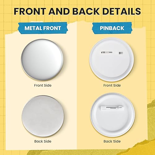 Miniatura 3 de 100 juegos de piezas de botón Pinback de 2.25 pulgadas (2.283 in) - Suministros para máquina de botones