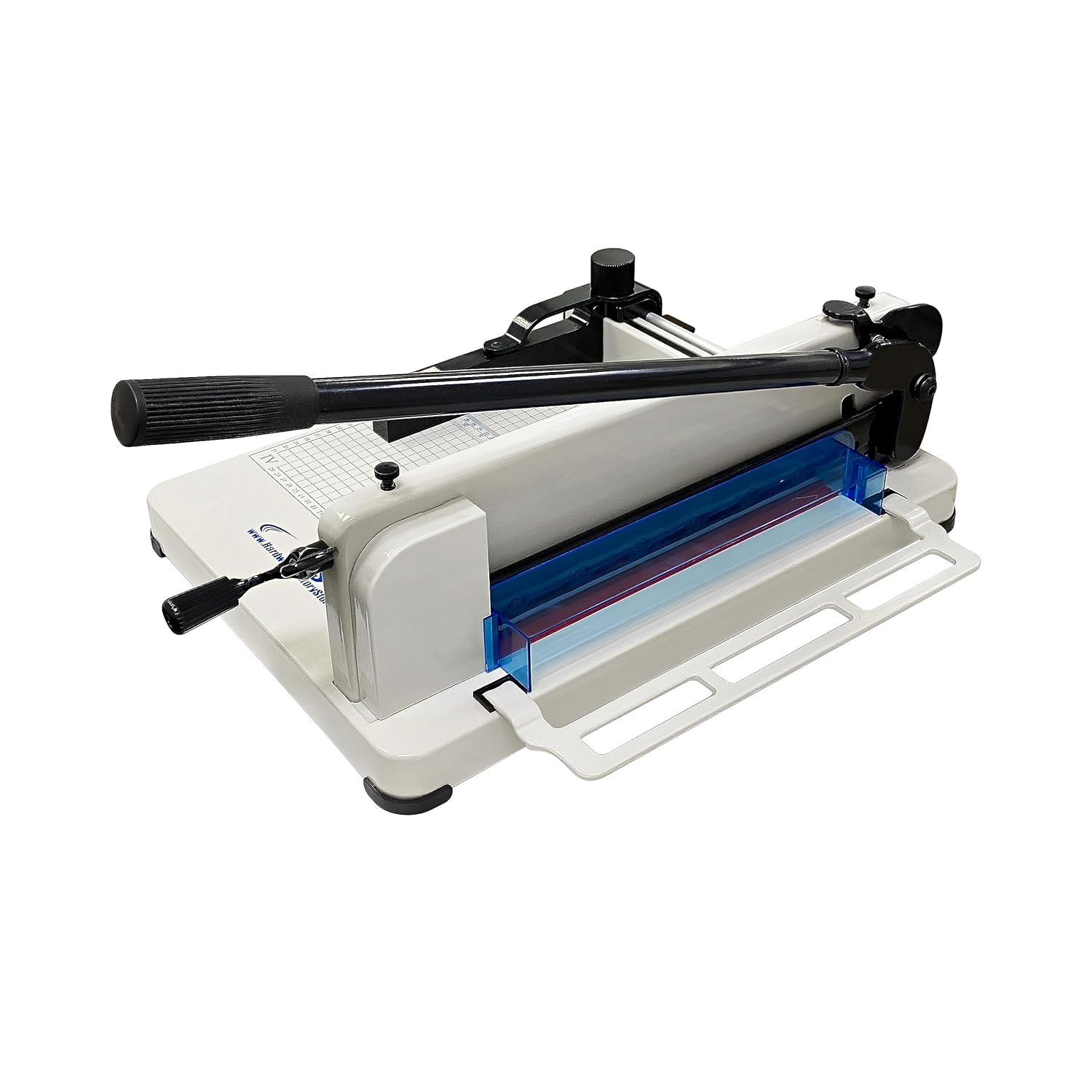 HFS(R) Heavy Duty Guillotine Paper Cutter 400 Sheet Capacity | Solid Steel Construction (A4-12'' Paper Cutter)