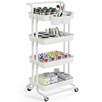 SONGMICS Carrello Scorrevole, Trolley a 4 Livelli