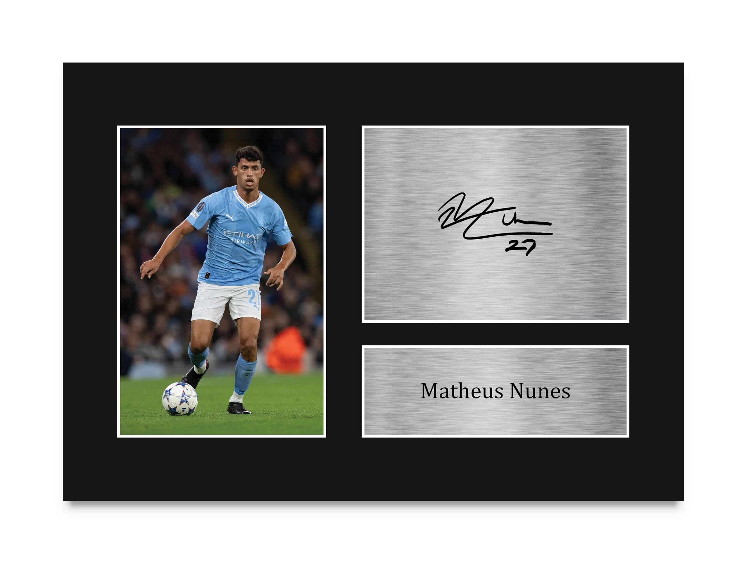 HWC Trading A4 Matheus Nunes Gifts Printed Signed Autograph Picture for Football Fans and Supporters - A4