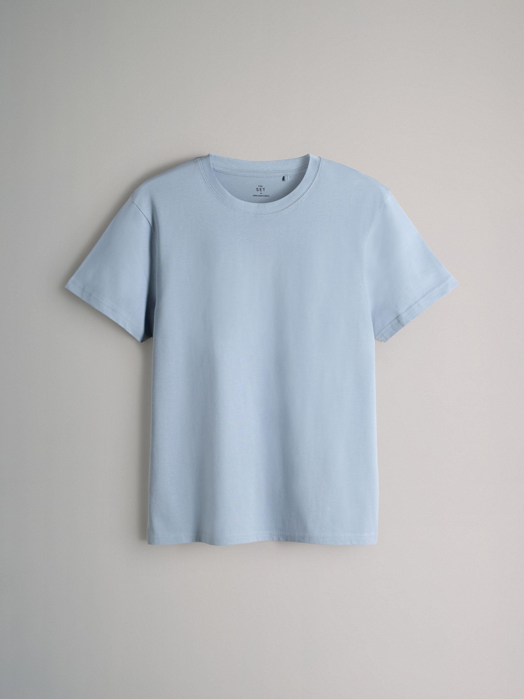 THE SET Homme T-Shirt Regular à Manches Courtes, Lot de 8