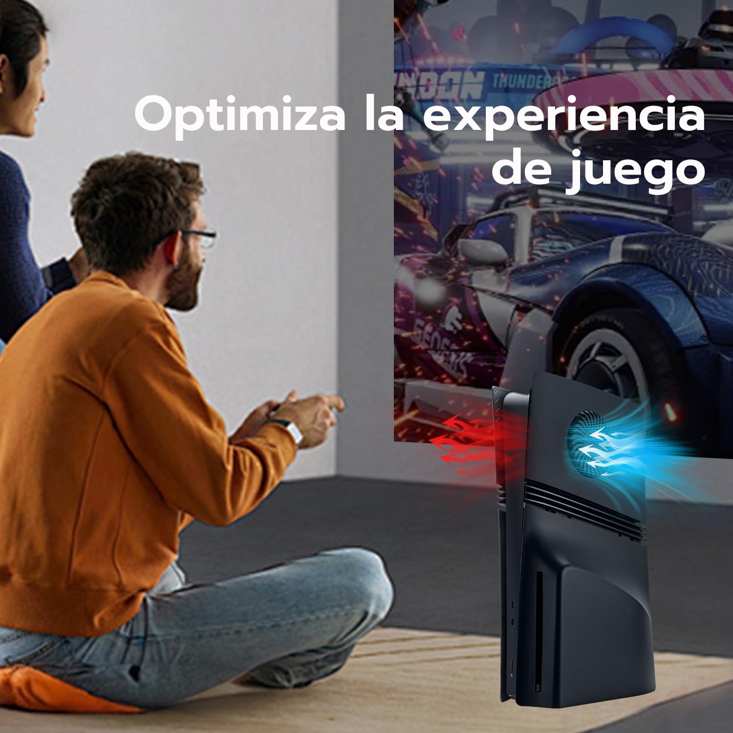 Mcbazel Placas Frontales para PS5 Pro, Cubiertas Ventiladas y Antiarañazos Compatibles con la Edición de Disco de PS5 Pro - Negro