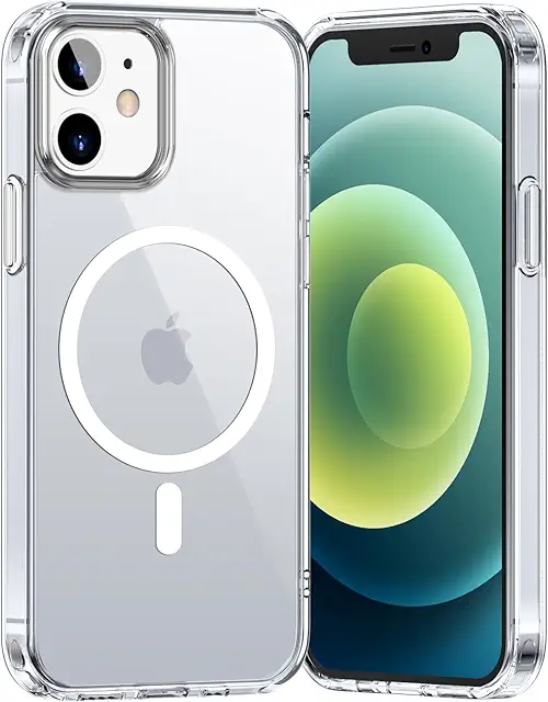 Coque iPhone 12/12Pro Transparente Compatible MagSafe - Protection Antichoc et Anti-Rayures