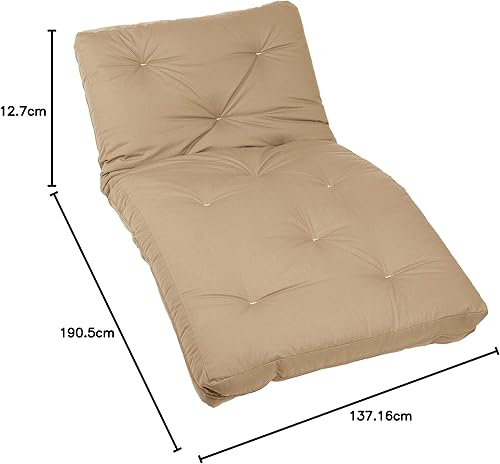 Miniatura 193 de Poly Solid - Colchón de futón completo, 8 pulgadas, color azul polvoriento Negro -,Azul,rosado (Blush Pink),Borgoña,Burnt orange,2-Burnt