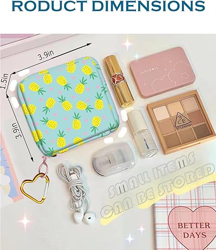 Miniatura 5 de ALTEKO Bolsa de almacenamiento de servilletas sanitarias, bonita bolsa de periodo de parche para adolescentes y niñas mayores, bolsa de almohadillas