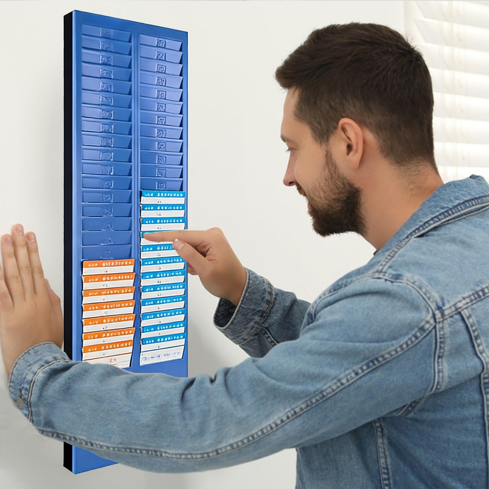 Porte-tickets de poste à fentes pour l'affichage des tâches