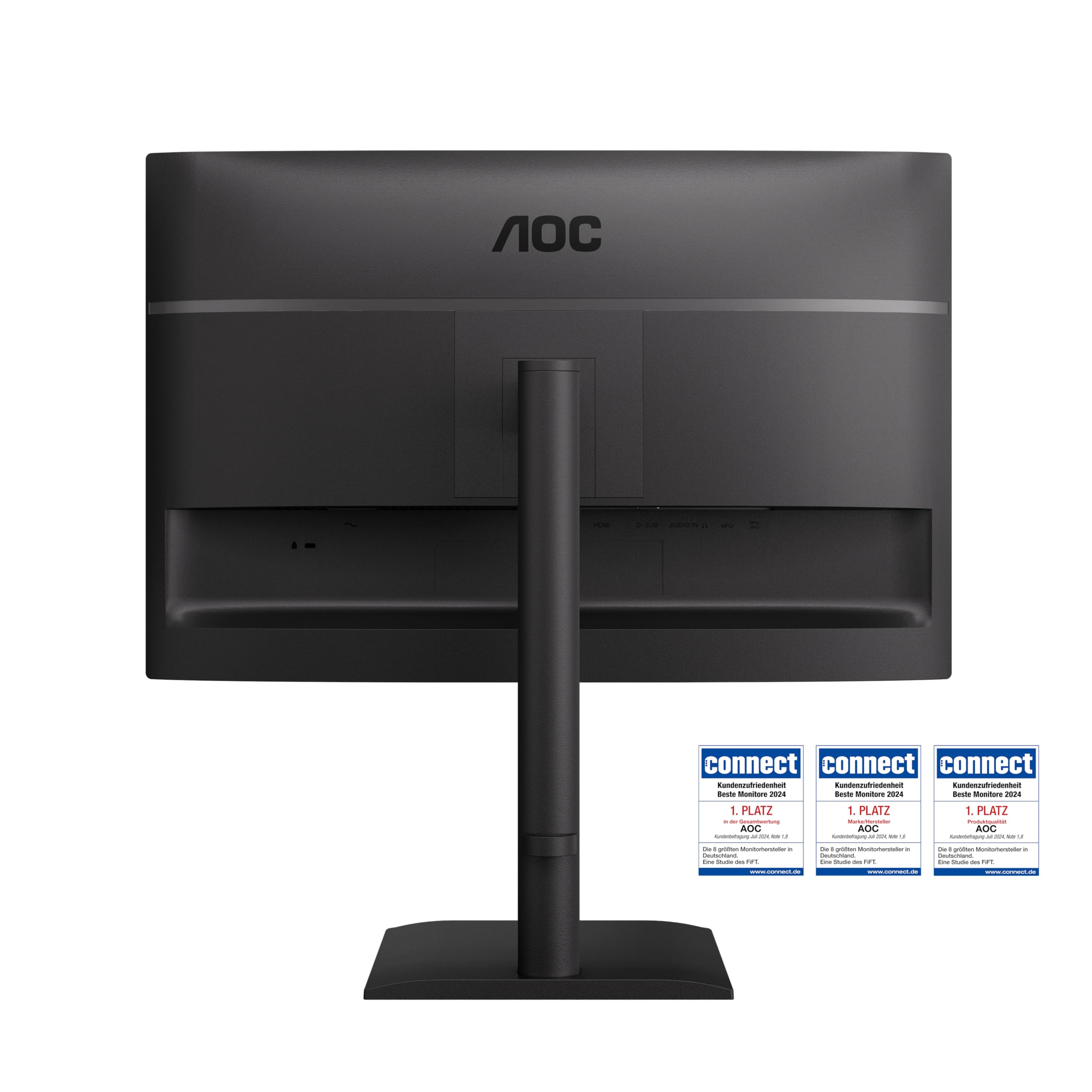 AOC Monitor X24E4U da 24 pollici WUXGA 100 Hz, pannello IPS, GtG 4 ms, sincronizzazione adattiva, modalità HDR, regolazione dell'altezza, altoparlanti, (1920 x 1200 HDMI 1x 1.4 DP 1x1.4 Hub USB) Nero