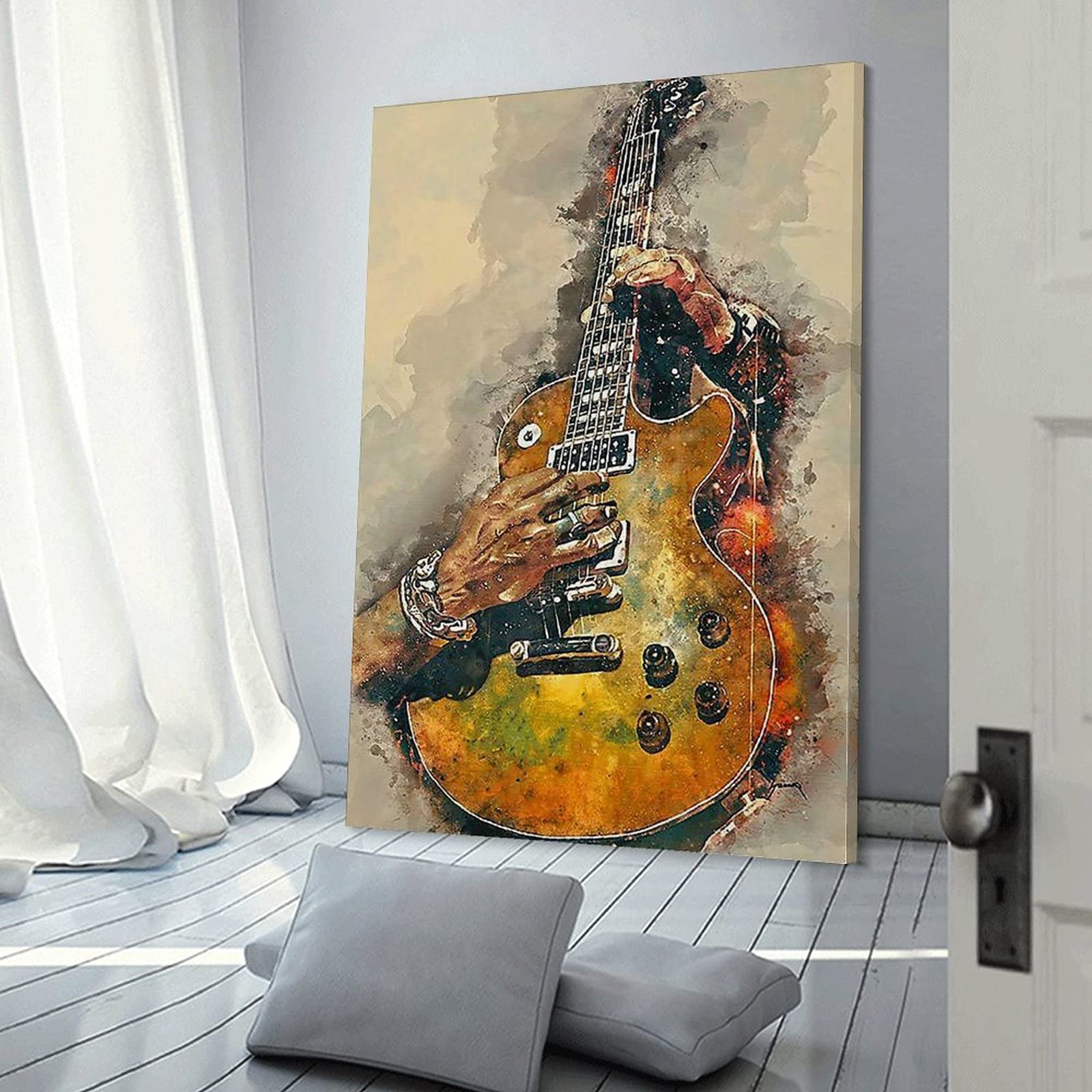 Poster Musique Esthétique Accords De Guitare - Affiche Murale 60x90 Cm Pour Chambre