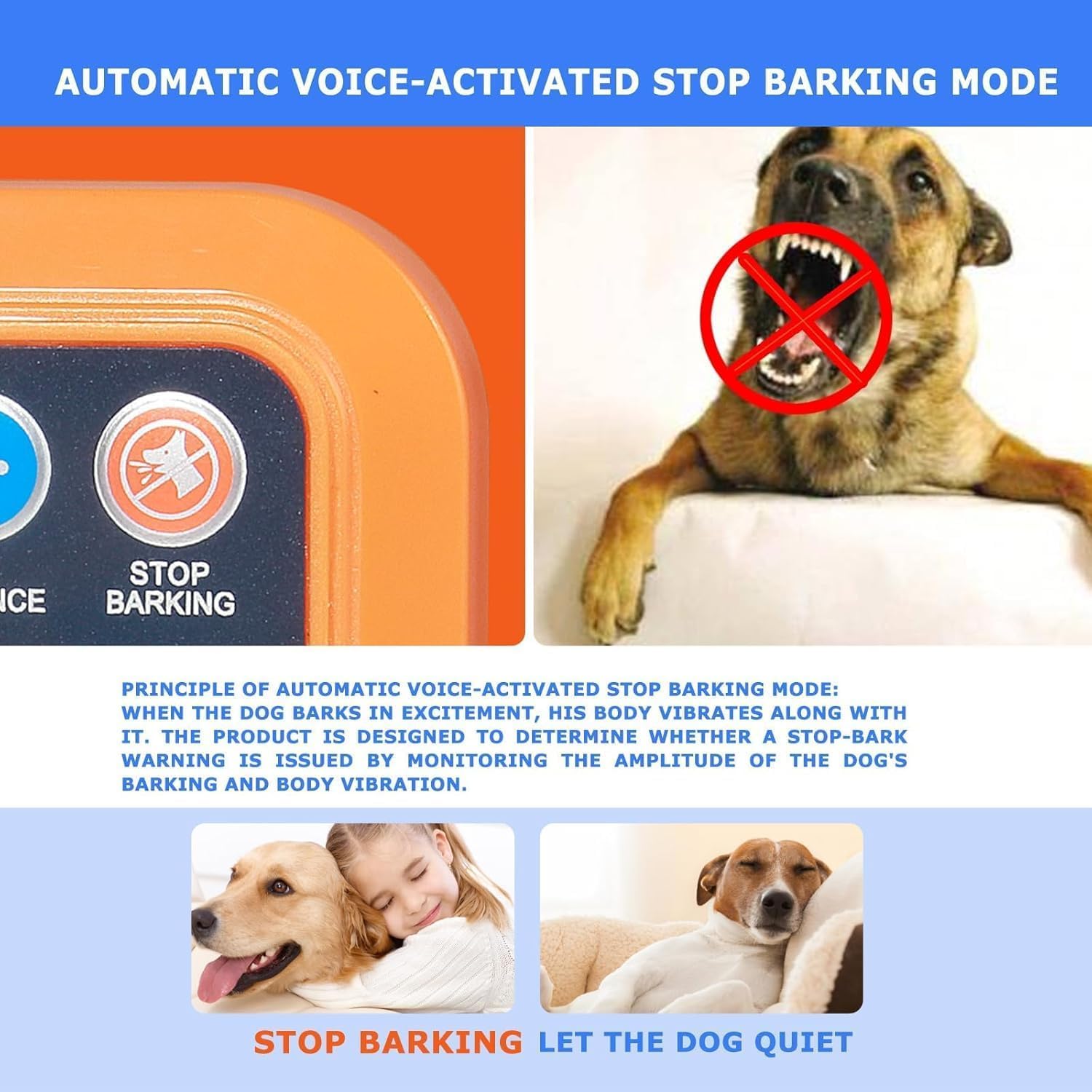 DOTSTAR Wireless Dog Fence Training Collar Pet No Barking Device 3-in-1 System, Remote Wireless Fence Electric Dog Training Stop Barking Pet Contatiner, Rechargeable Waterproof Dog Collar