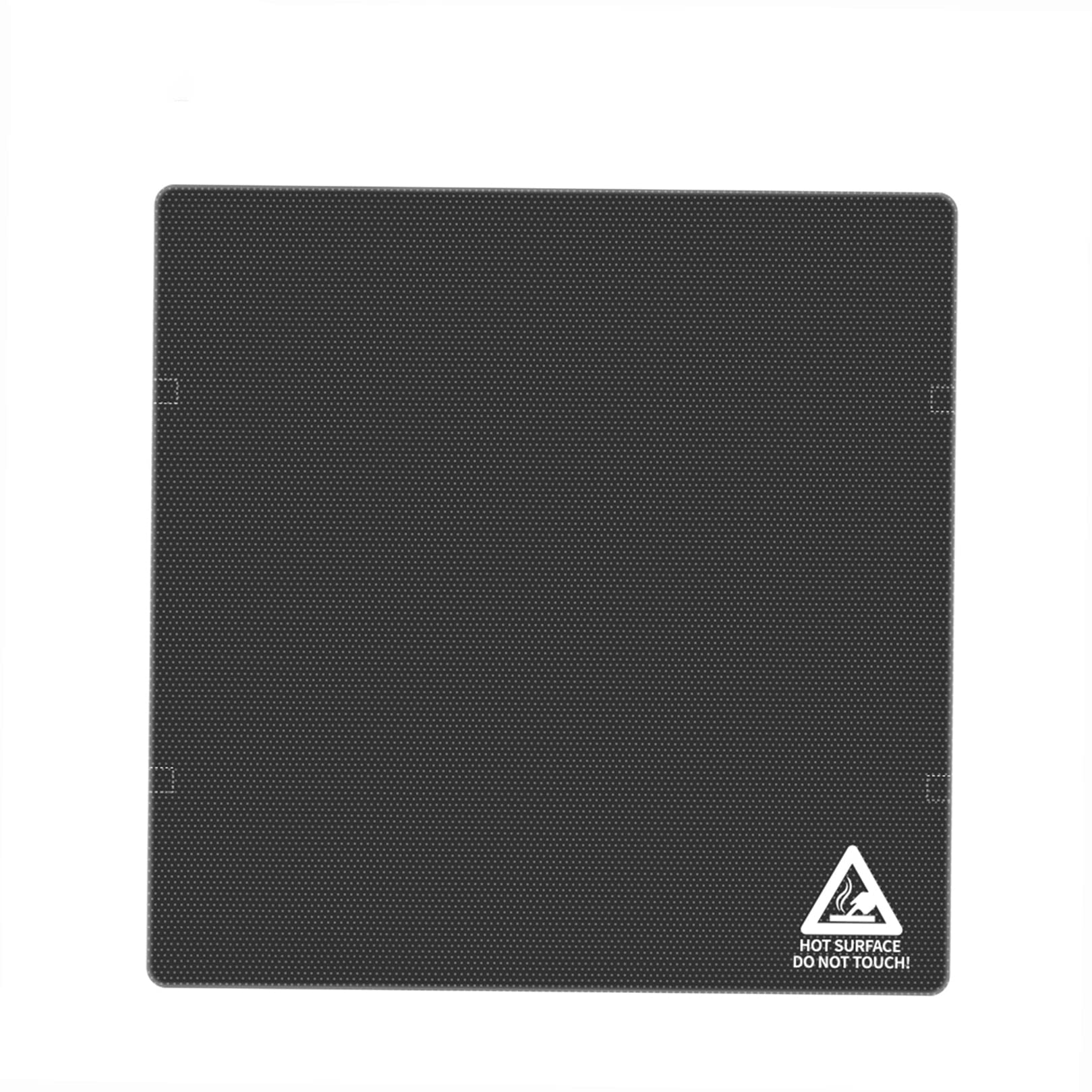 Entweg Glass Print Platform, Carbon Silicon Crystal Glass Print Bed Platform Build Surface 330 * 330Mm For 3D Printer Hotbed