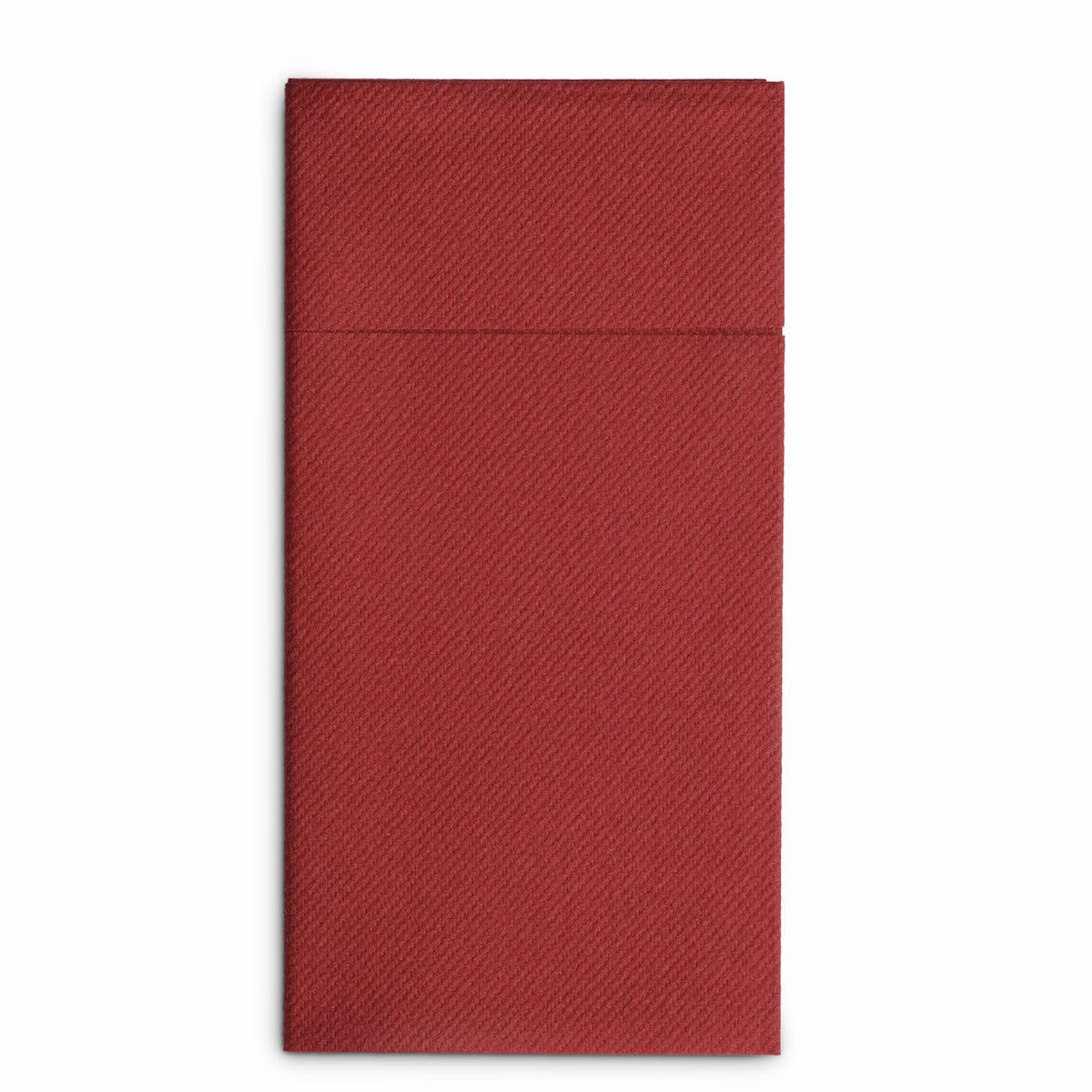 150 Servilletas Desechables con Bolsillo Integrado para Cubiertos, Tela Predoblada como Servilletas de Papel para Fiesta de Boda, Color Rojo
