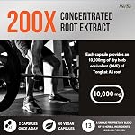 Herba Tongkat Ali Supplément pour les hommes - 200:1 Extrait – 10,000mg Équivalent de Tongkat Ali brut 60 Capsules de légumes TK Extrait Plus Extra-Fabriqué au Canada