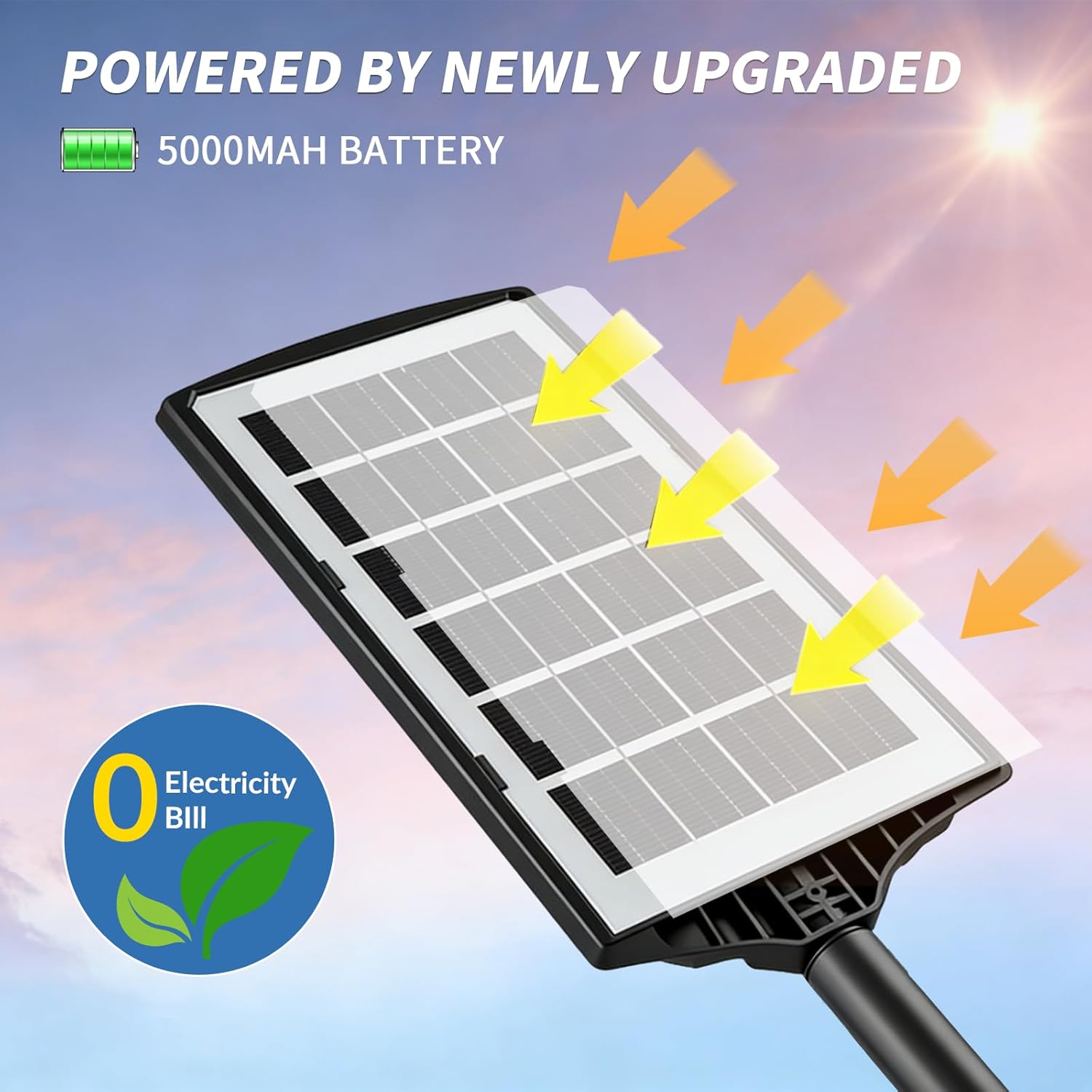 JWT 4 Pack Solar Street Lights Outdoor, 6500K Solar Lights Outdoor Waterproof with Motion Sensor, Lamparas Luces Solares para Exteriores Dusk to Dawn Commercial Lighting for Yard Path