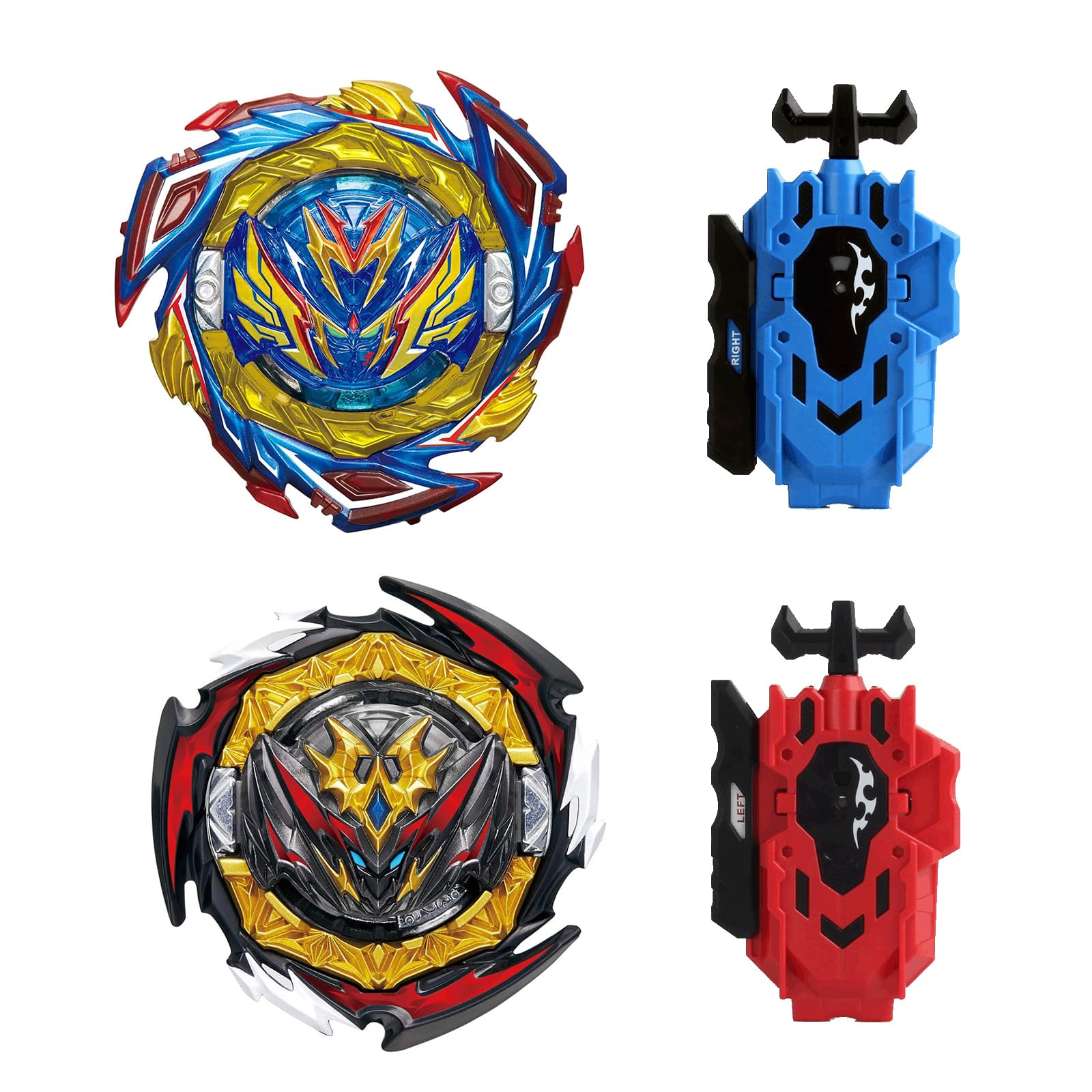 Gyroscope Turbo Set, Trottola 4d Arena Metal Fusion Battle, Con Lanciatore Da Combattimento, Set Regalo(187+180)