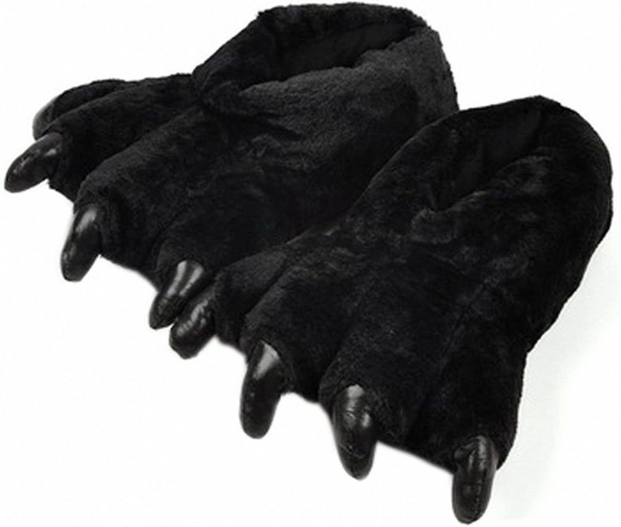 Adult Animal Monster Plush Bear Paw Claw Slippers Winter House Home Shoes