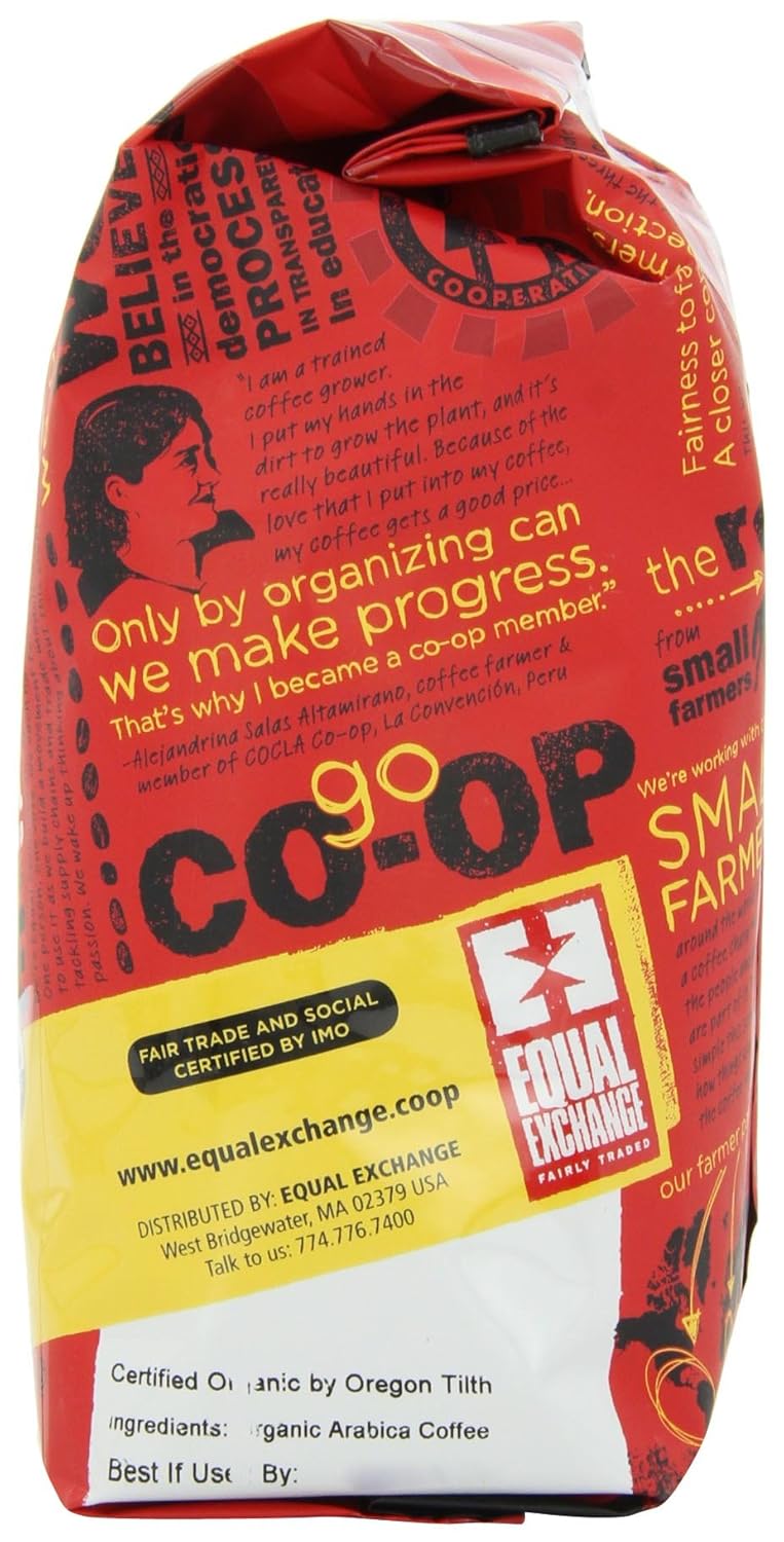 Equal Exchange Organic Whole Bean Coffee, Ethiopian, 12-Ounce Bag (Pack of 3)