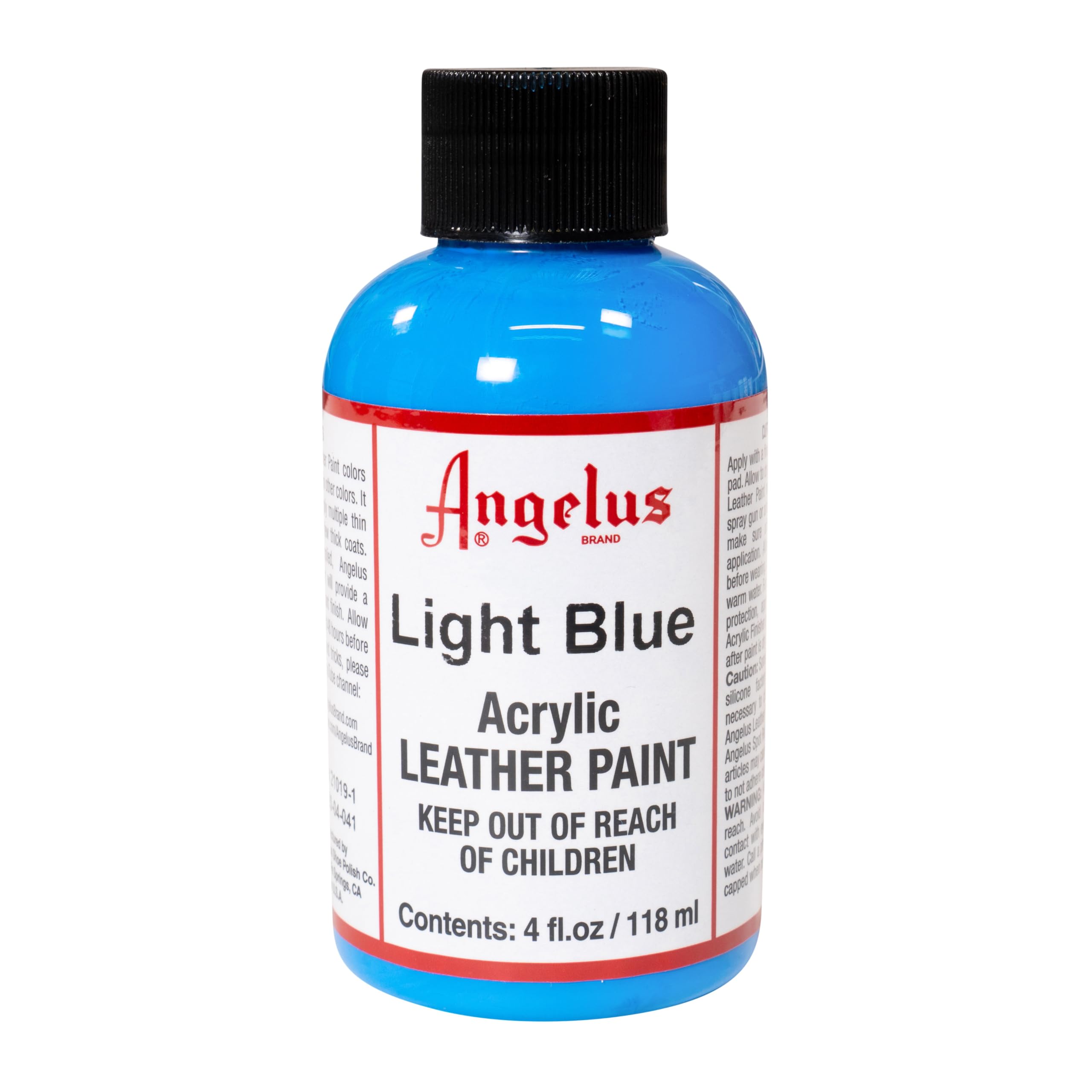 Angelus Acrylic Leather Paint, 4 Fl Oz (Pack of 1), Light Blue