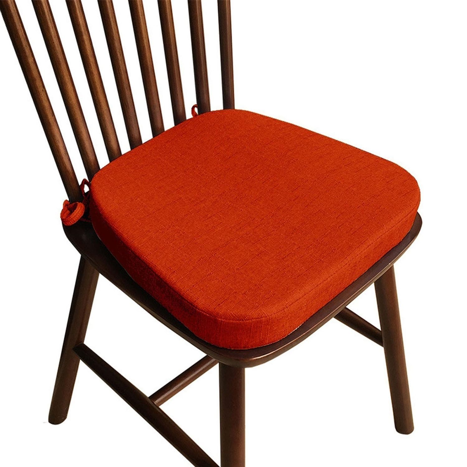 Cojines para sillas de oficina con lazos y fundas lavables para asientos de madera
