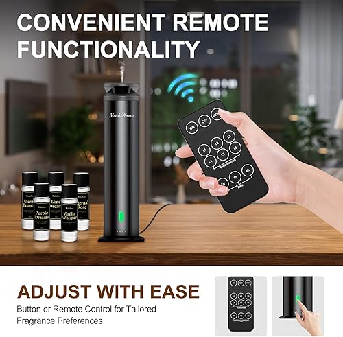 Miniatura 6 de Kit de iniciación de difusor de aroma sin agua, cobertura de 1000 pies cuadrados, adecuado para difusor de la serie hogar y hotel, incluye 5 aceites