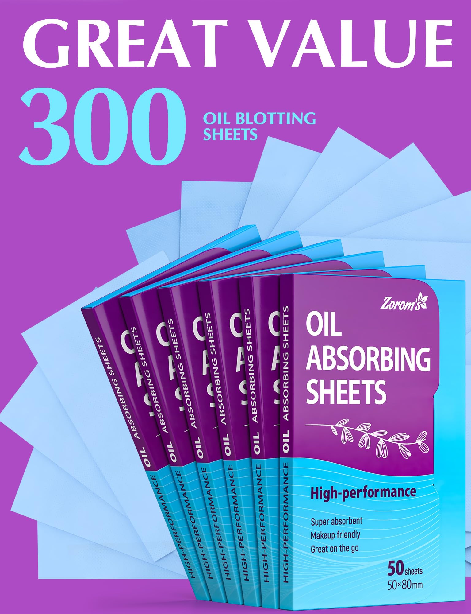 Zorom Oil Blotting Sheets for Face