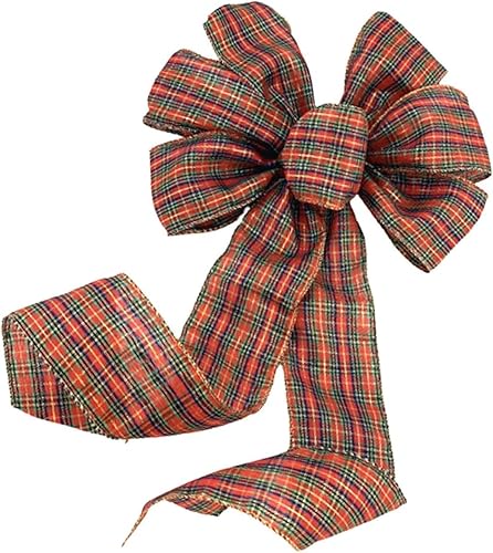 Miniatura 71 de Lazo de corona de cinta de arpillera natural, 10 pulgadas de ancho, colas largas de 18 pulgadas, granja, Pascua, otoño, invierno, Acción de Gracias