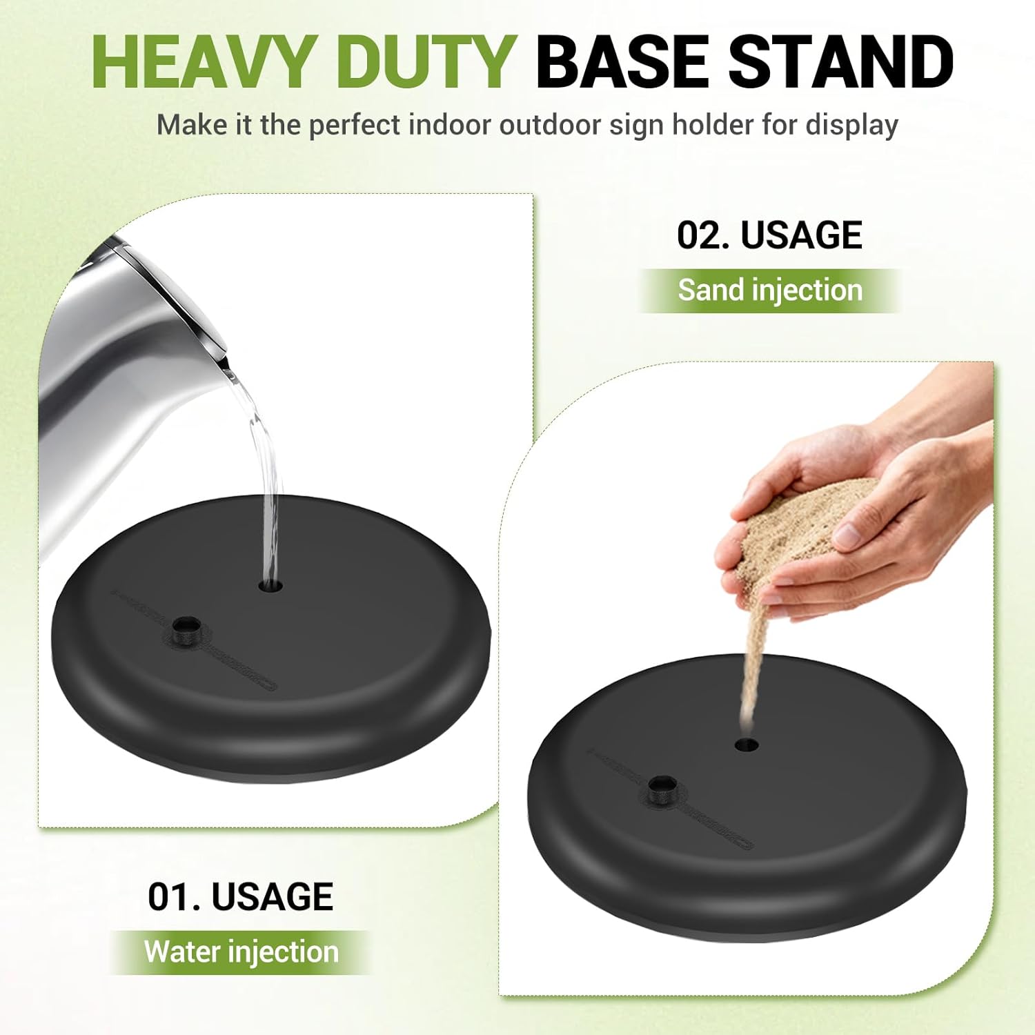 Sign Holder Stand Adjustable Sign Stand 8.5 x 11 Inches Floor Standing Sign Holder Snap-Open Frame 360° Rotating signage stand for Restaurant, Business, Shopping Mall - Image 5