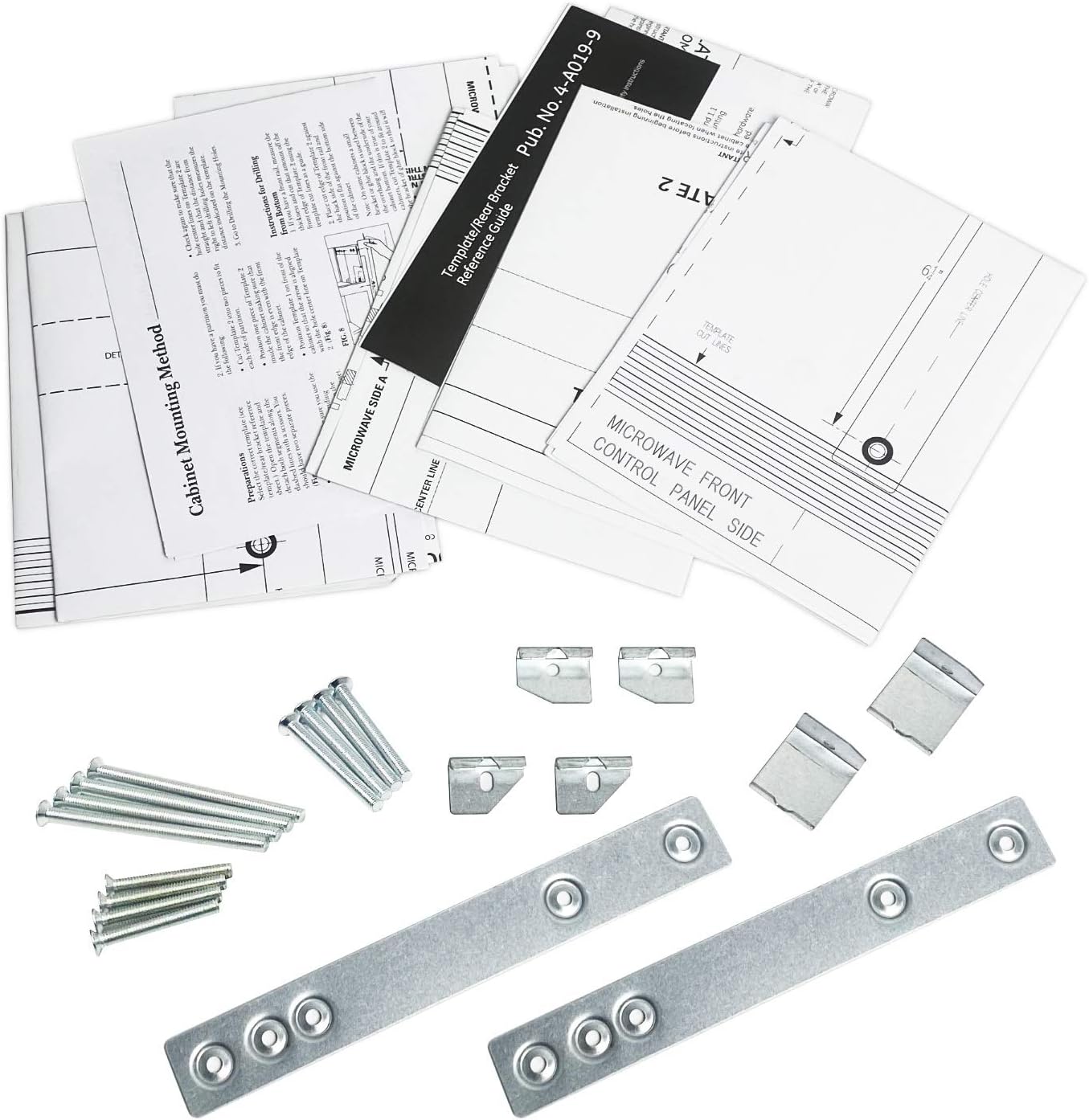 WX4-A019 JXA019k Microwave Mounting Kit Replacement Compatible with GE, Optional Undercabinet Metal Microwave Hanging Kit WX4-A019 JXA019k Microwave Mounting Kit Replacement Compatible with GE, Optional Undercabinet Metal Microwave Hanging Kit