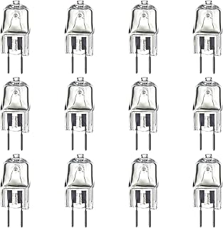 12 Pack Sunlite Halogen 20 Watt Single Ended T3.5 GY6.35 Base 120V Clear Light Bulb