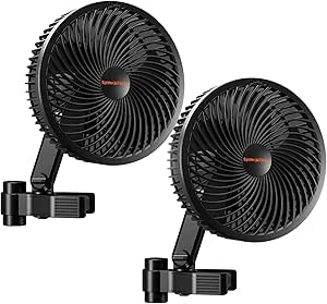 Spider Farmer Ventilator Spider Farmer Clip-Ventilator Für Growbox – 5-Blatt, 10 Geschwindigkeiten, EC-Motor Leise Mars Hydro