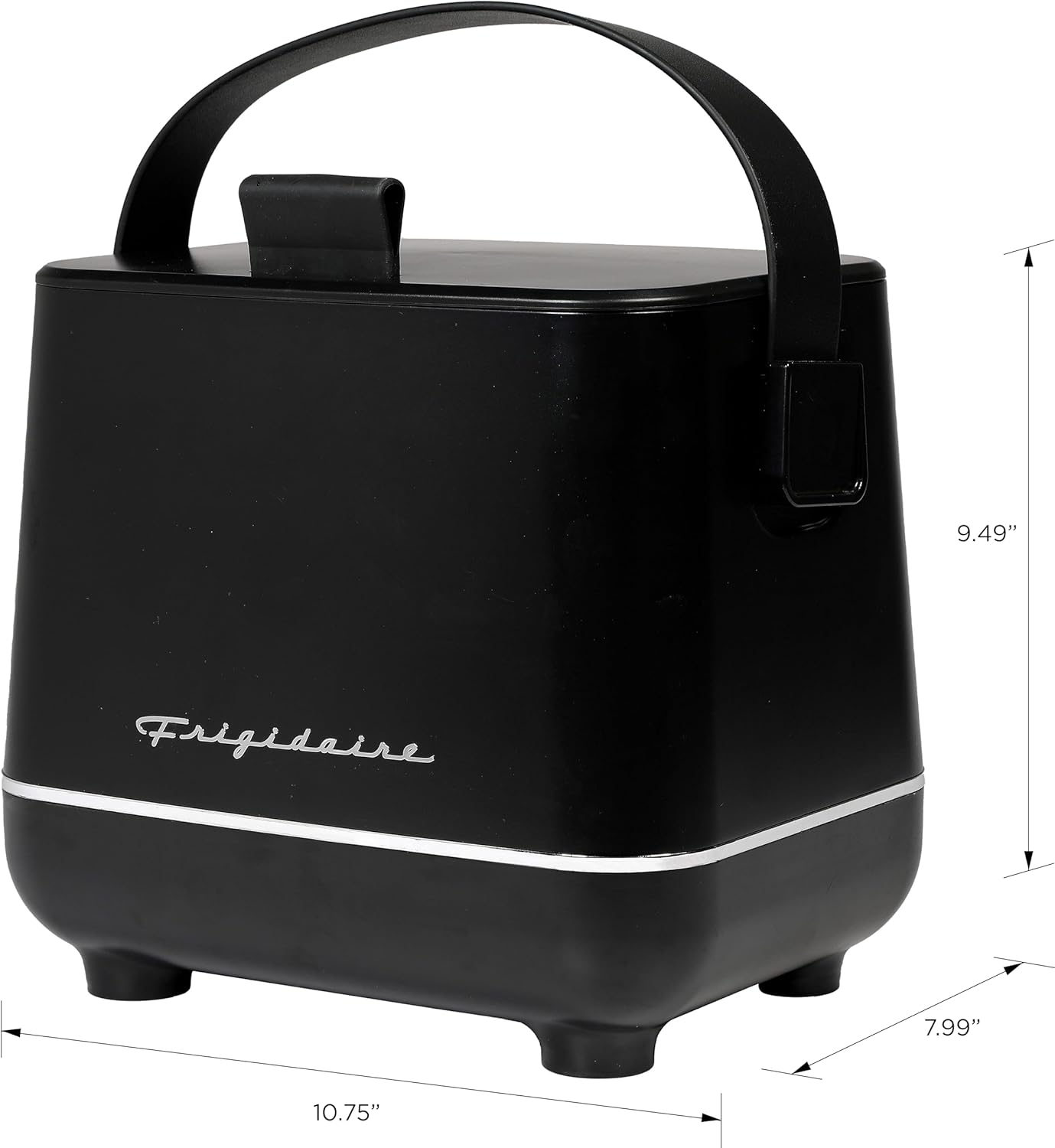 Frigidaire EFMIS308 Mini Fridge Cooler with dimensions labeled