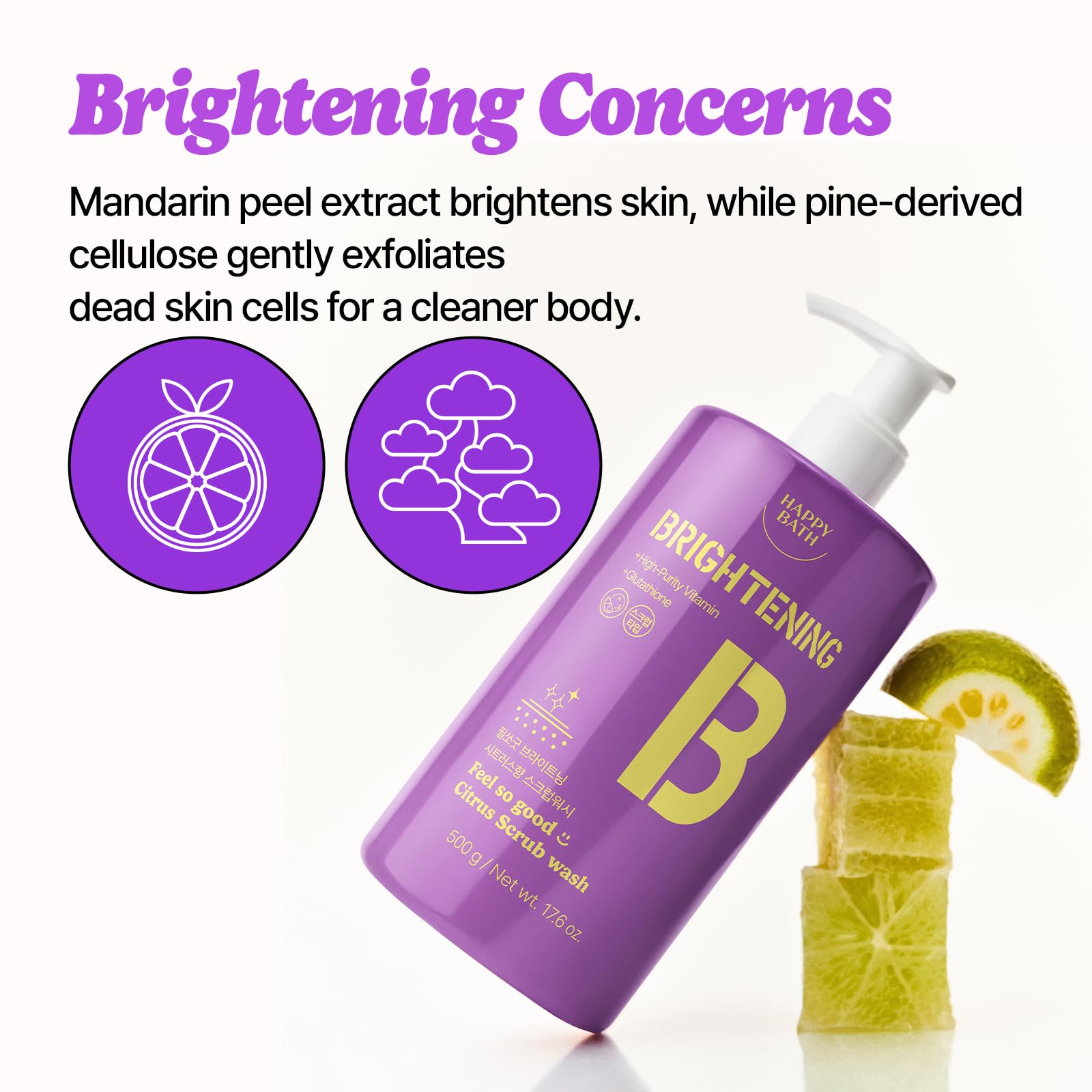 Amazon.com : HAPPY BATH Feel So Good Citrus Body Wash with Pine