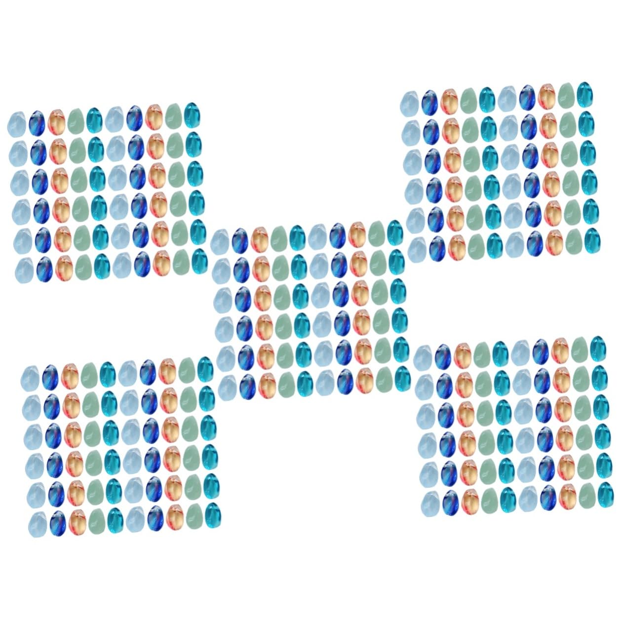 ARTIBETTER Perlas De Vidrio Para Diy Perlas Sueltas Forma De De Para Pulseras Y Joyas Colores Aleatorios 100 Piezas*5