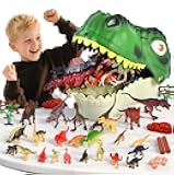 Dinosaur Toys for Kids Ages 3–5 – 45 Realistic Jurassic Dinosaur Figures with Eggs, Trees & Fence – Educational Playset for Boys & Girls – Premium Gift Set