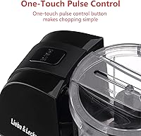 Vista 6 de Liebe&Lecker Mini Food Processor,1.5 Cup Mini Chopper for Cutting Vegetable, Garlic,Onion and Meat