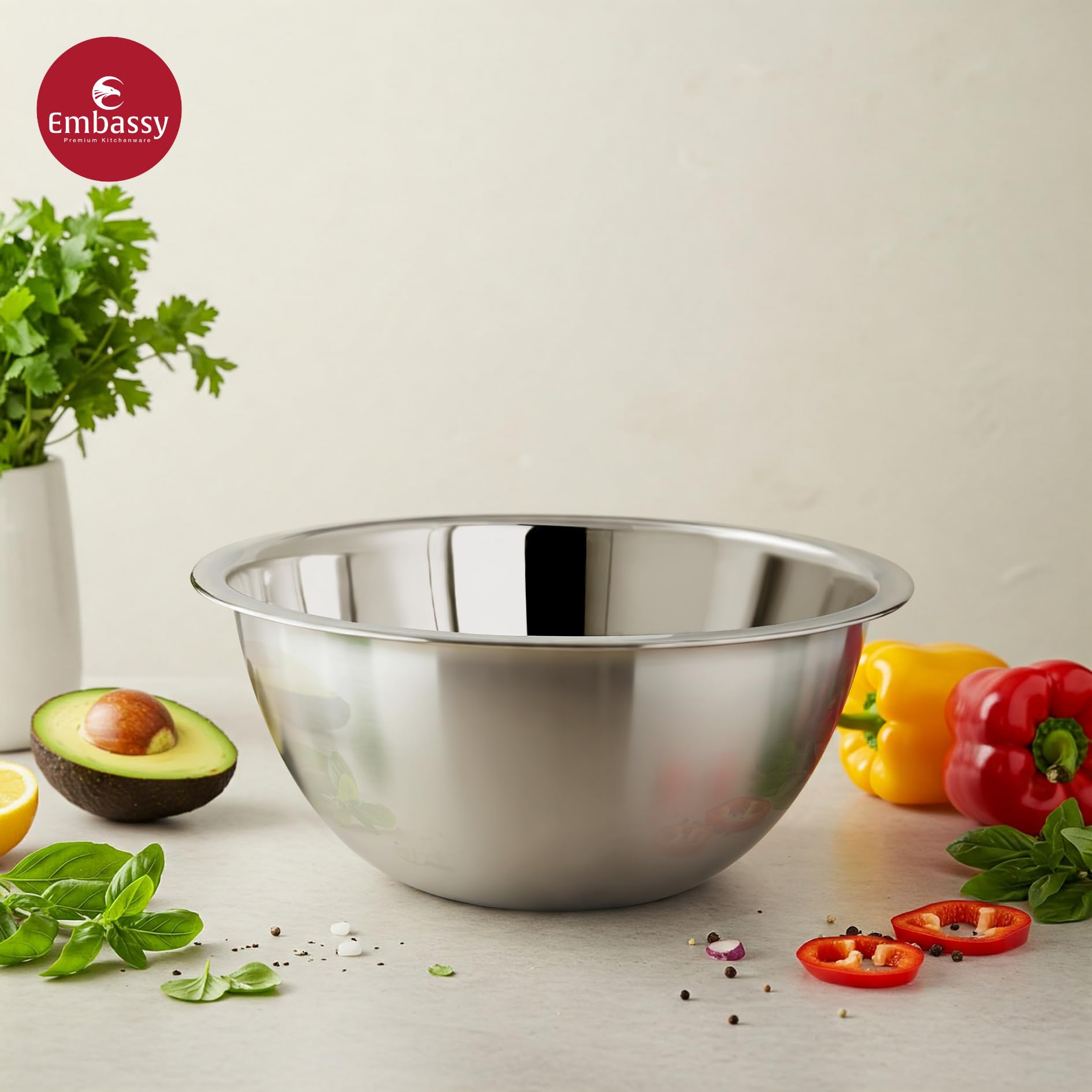 Stainless Steel Mixing Bowls - Set of 2 -5